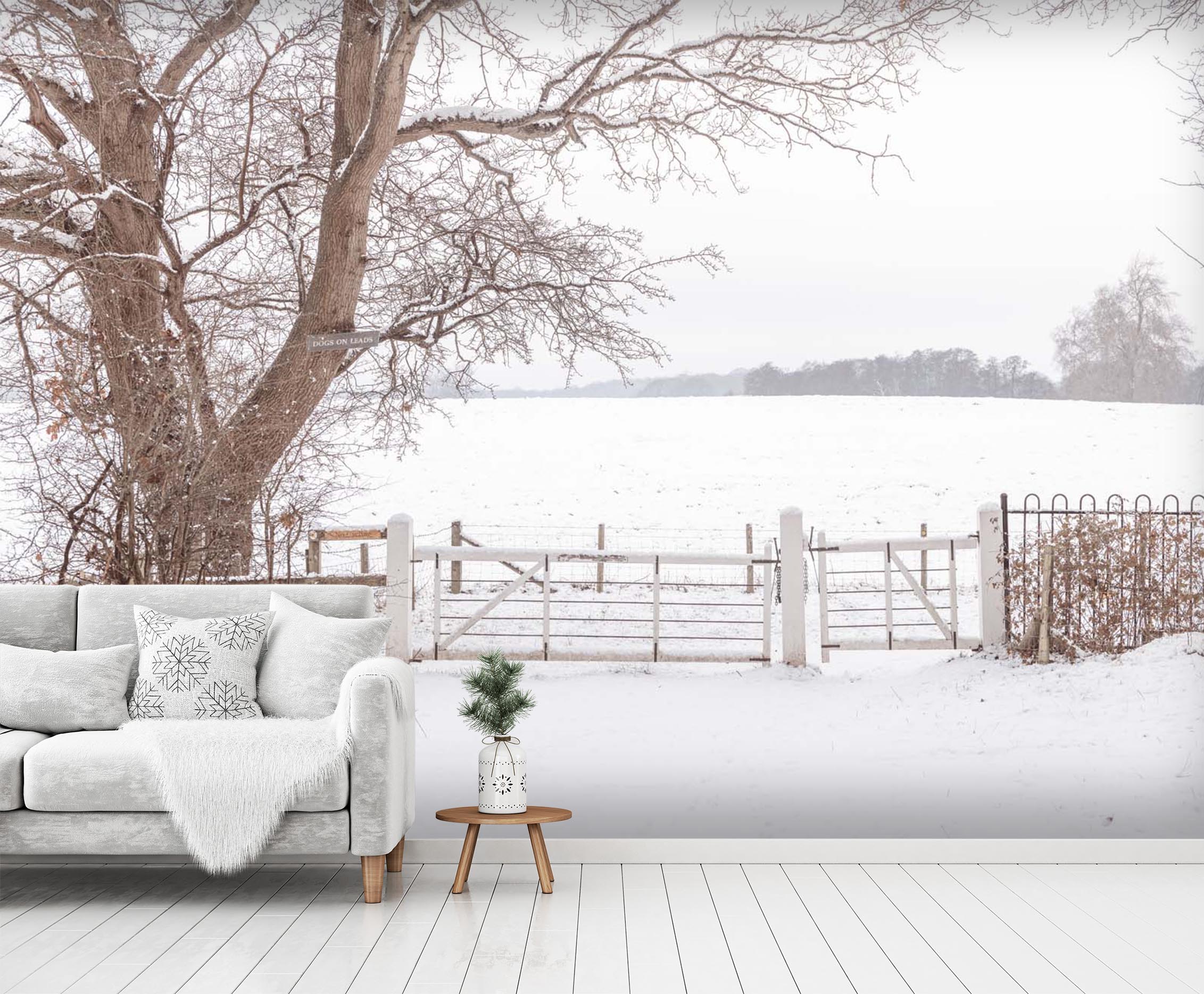 3D Snow Tree 039 Assaf Frank Wall Mural Wall Murals