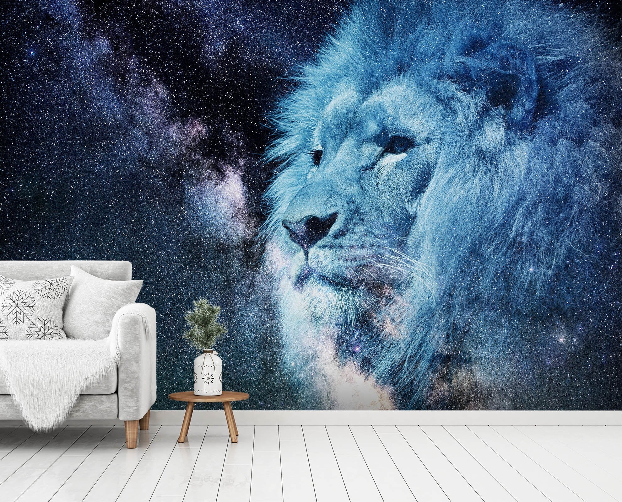 3D Lion Face 211 Wallpaper AJ Wallpaper