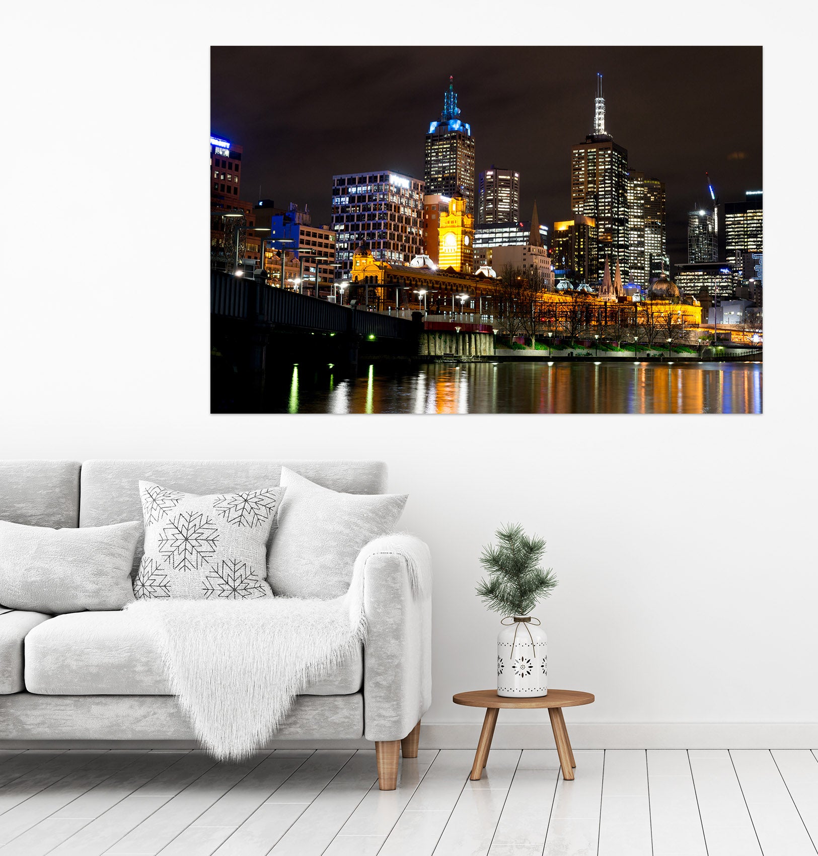 3D Neon Building 1082 Wall Sticker