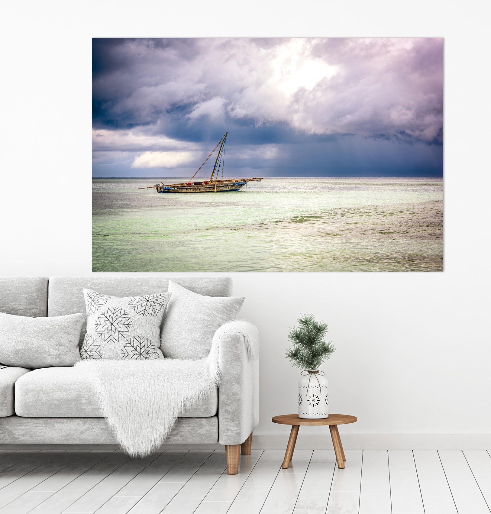 3D Storm Danger Ship 155 Marco Carmassi Wall Sticker