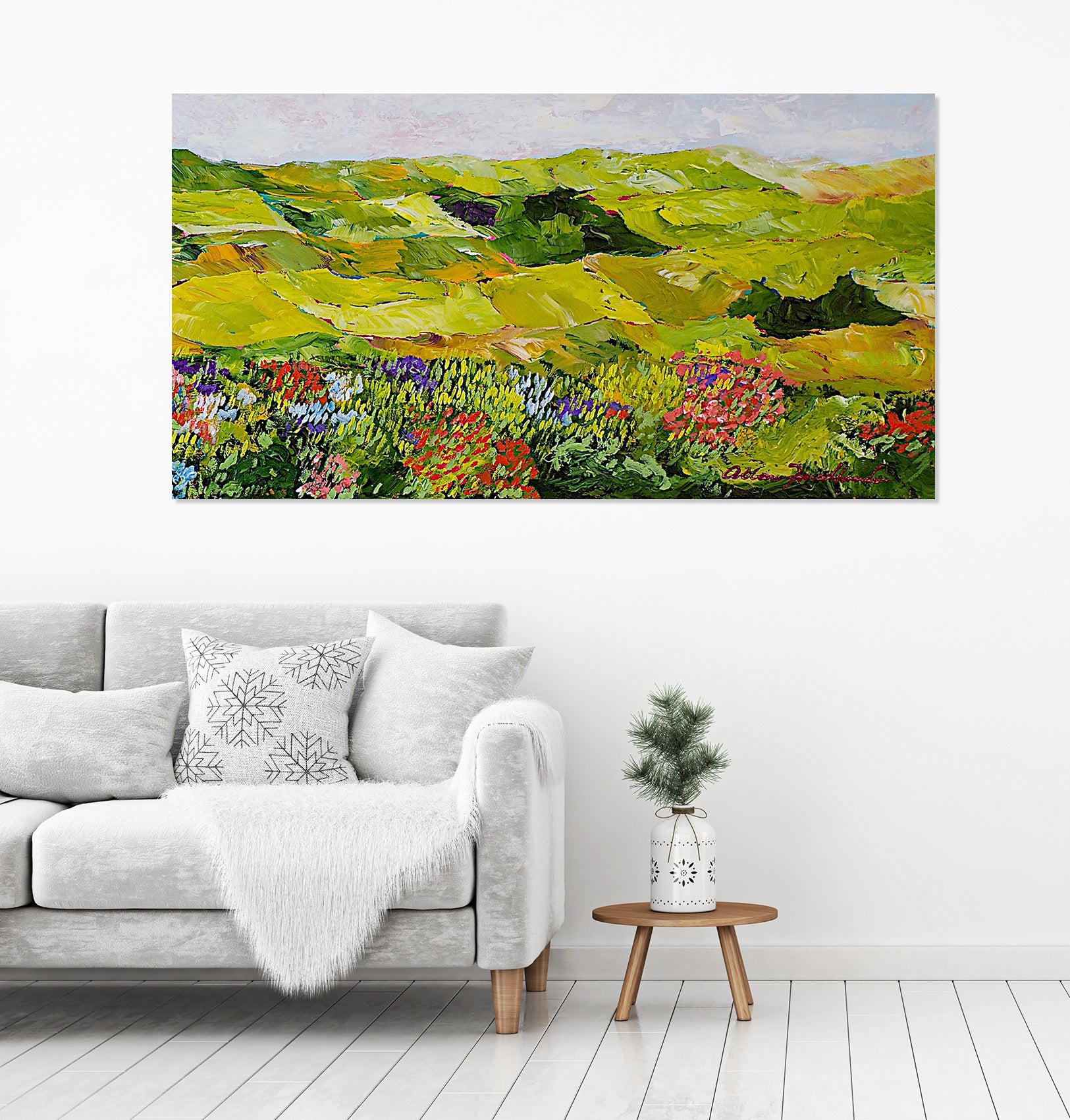 3D Painted Fields 177 Allan P. Friedlander Wall Sticker