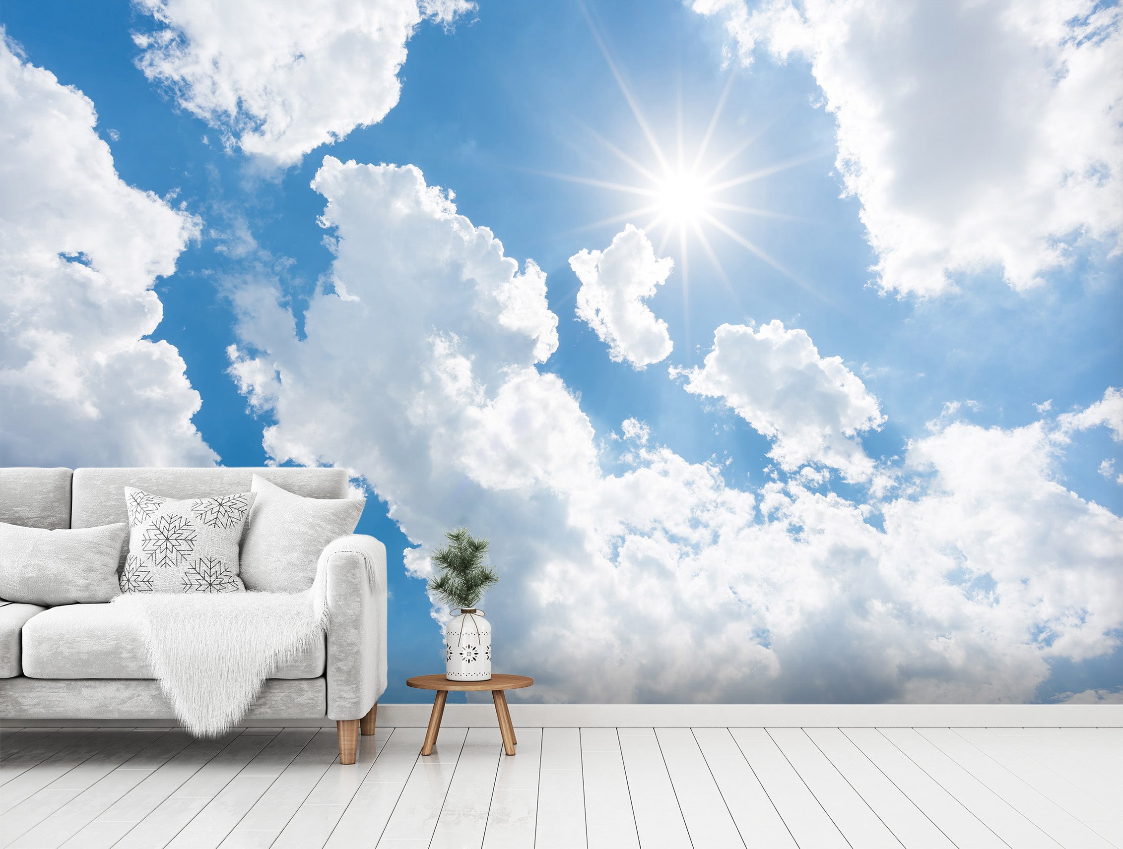 3D Clear Sky 1456 Wall Murals
