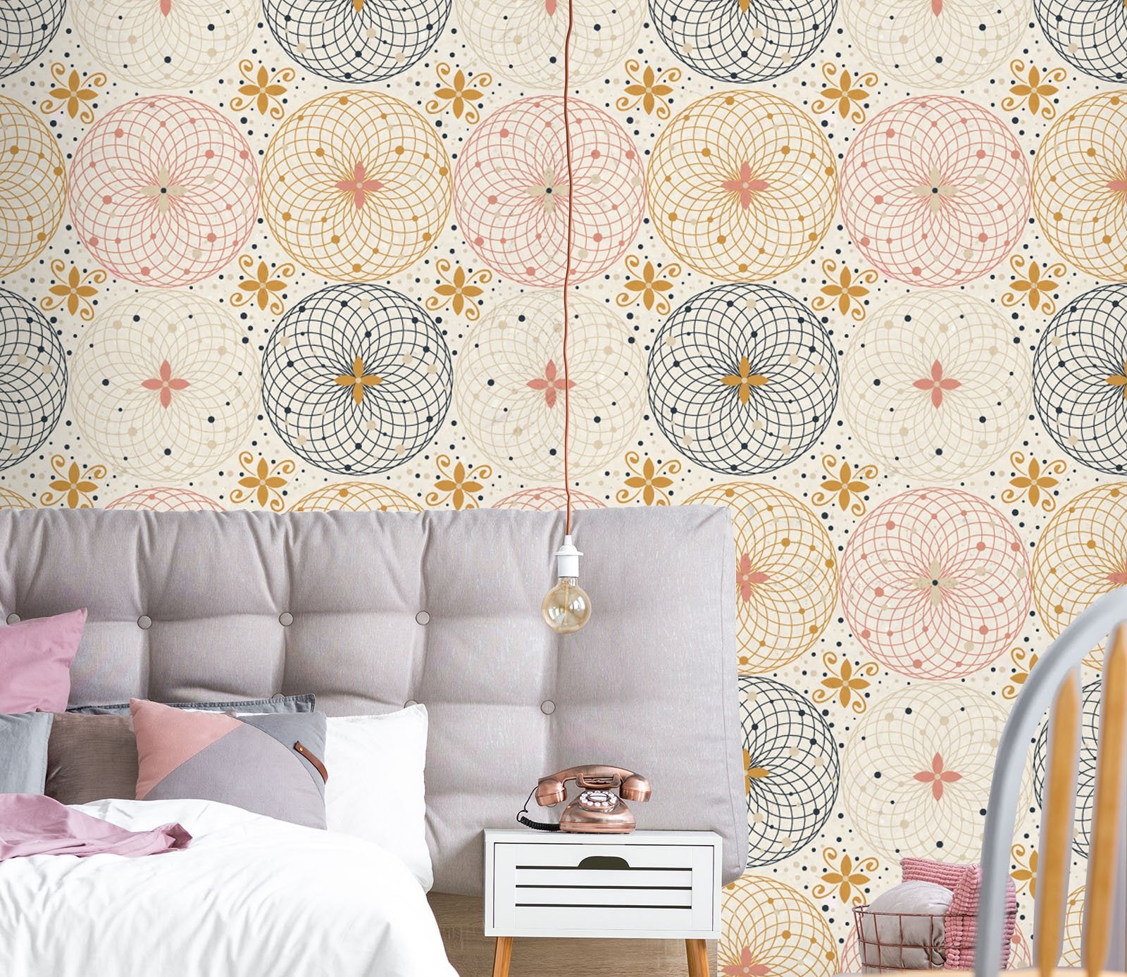 3D Circle Flowers 235 Wallpaper AJ Wallpaper