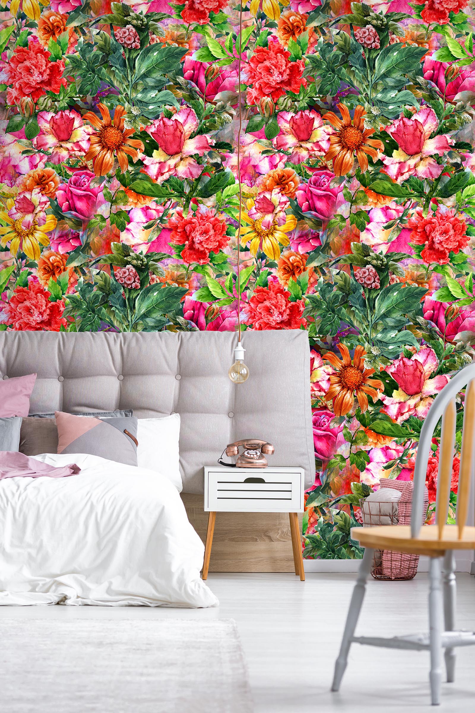 3D Red Sunflower 46 Wall Murals