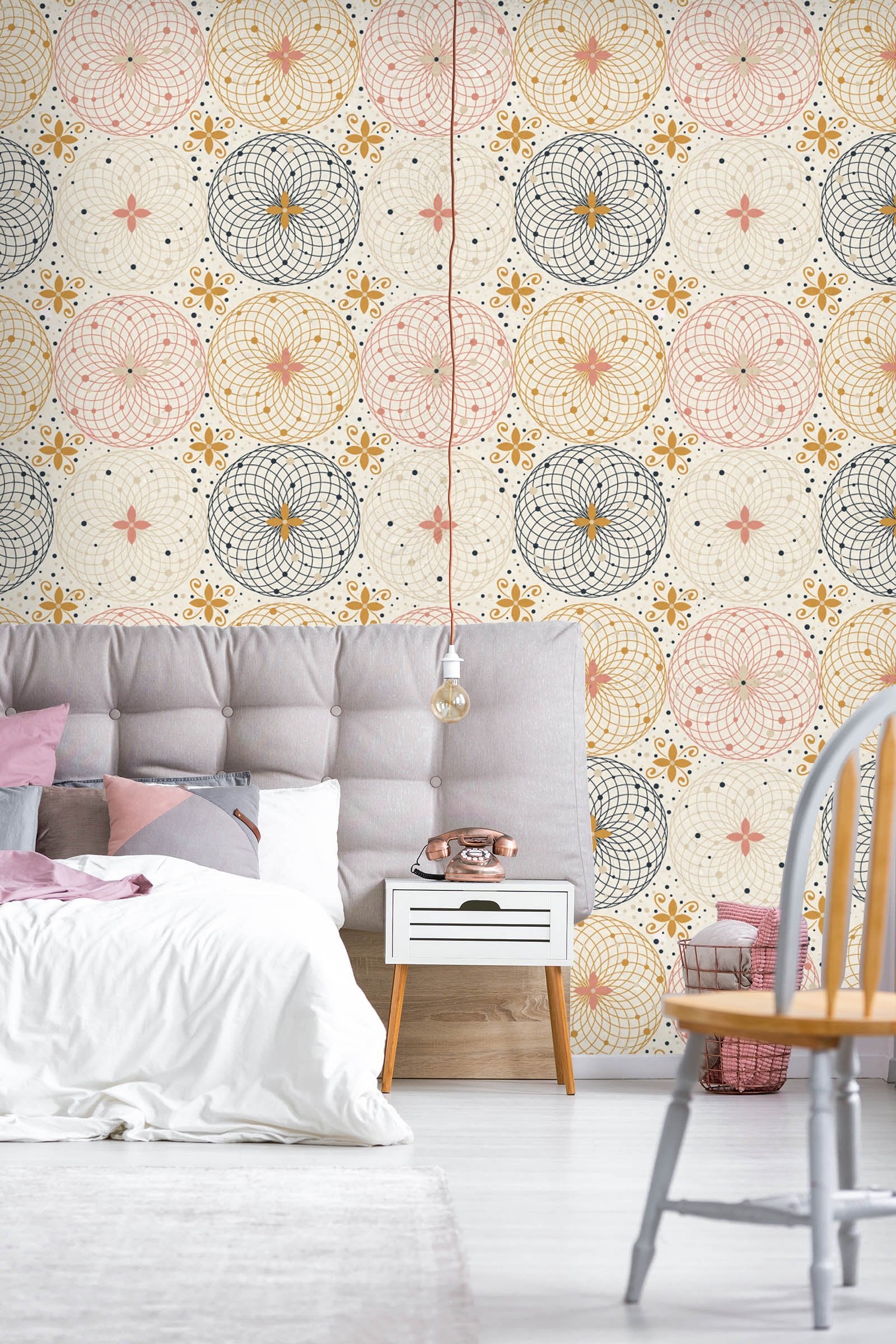 3D Circle Flowers 235 Wallpaper AJ Wallpaper