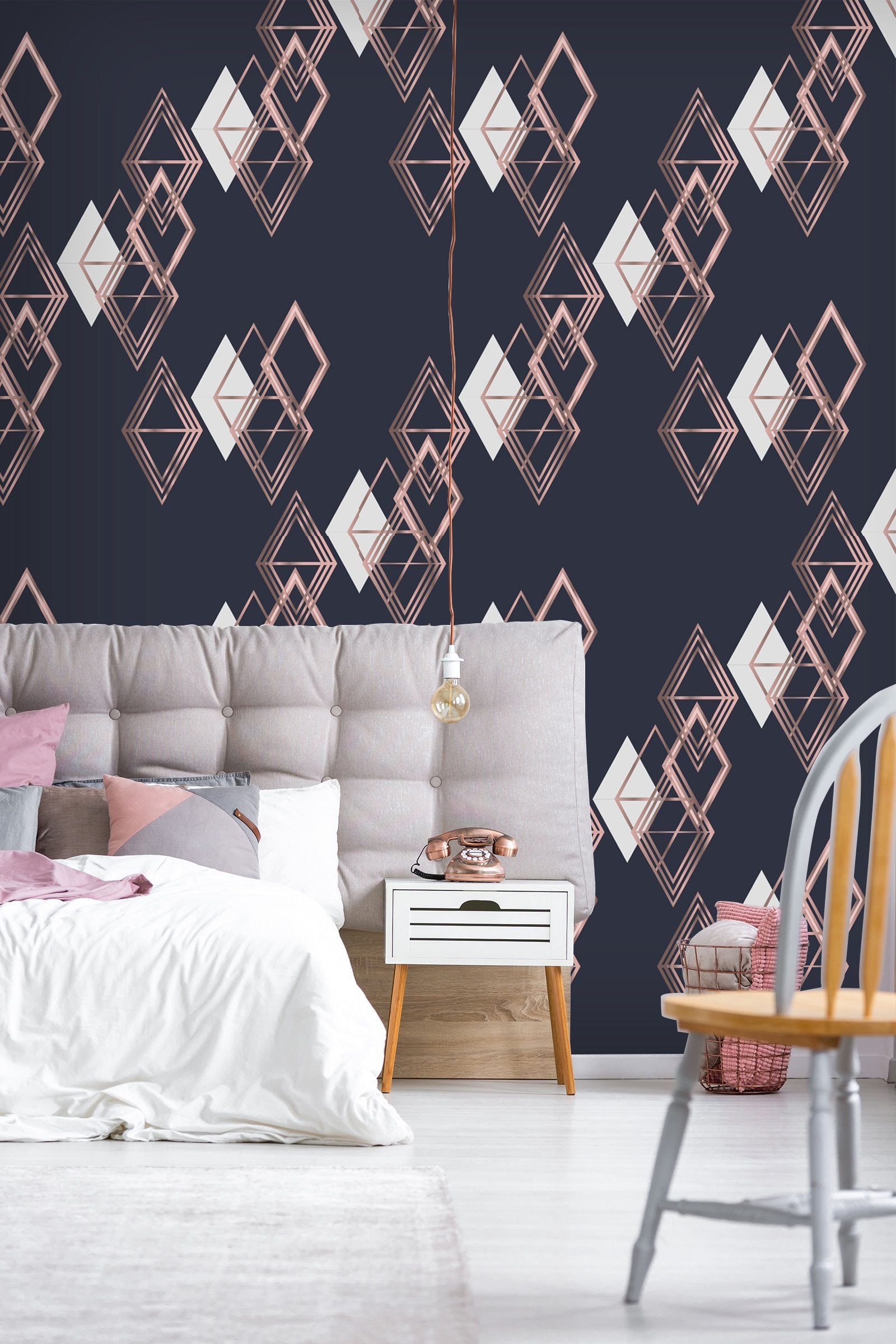 3D Diamond Overlap 532 Wallpaper AJ Wallpaper