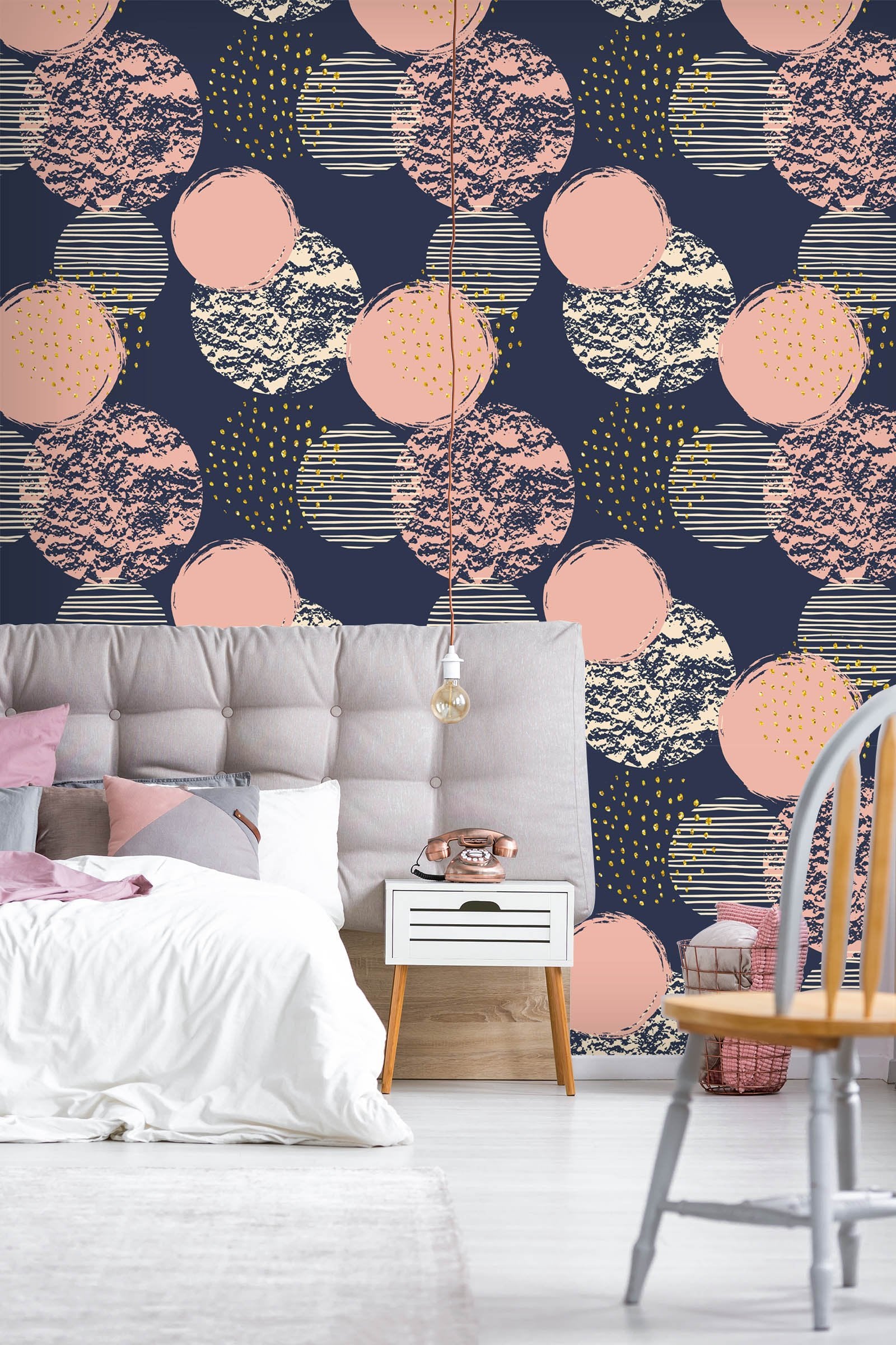 3D Irregular Circular 053 Wallpaper AJ Wallpaper