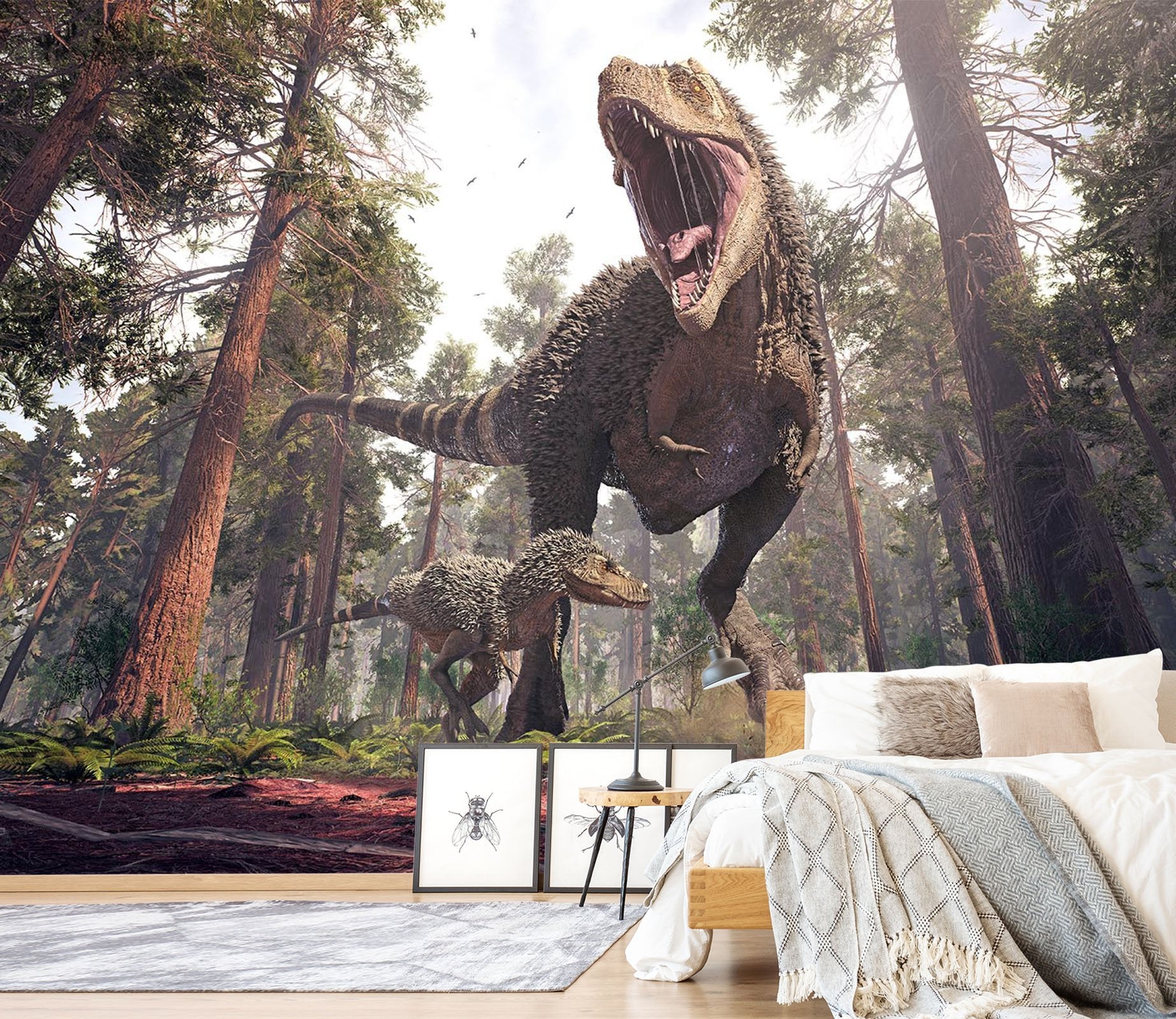 3D Ferocious Dinosaur 202 Wallpaper AJ Wallpaper