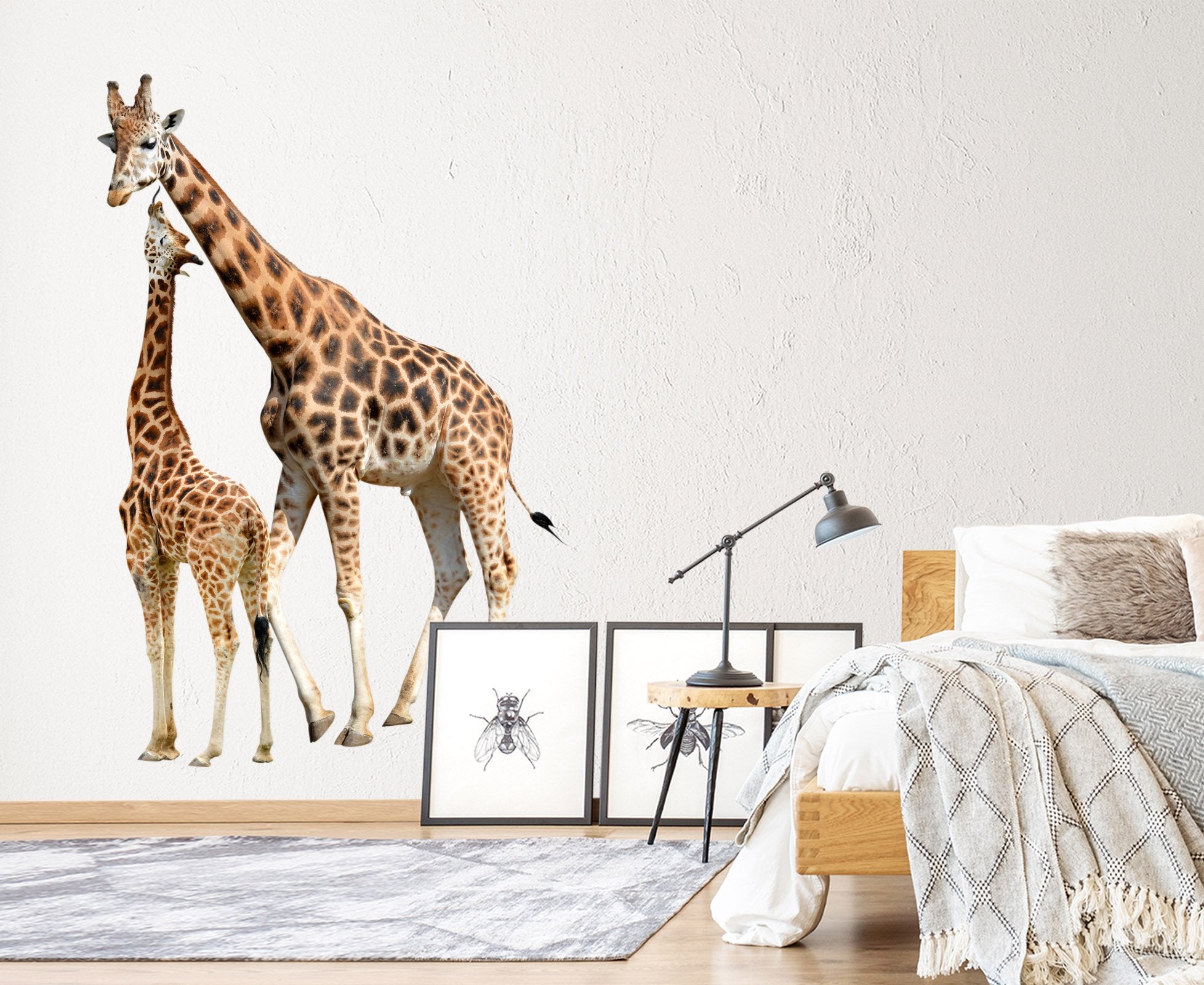 3D Tall Giraffe 113 Animals Wall Stickers Wallpaper AJ Wallpaper