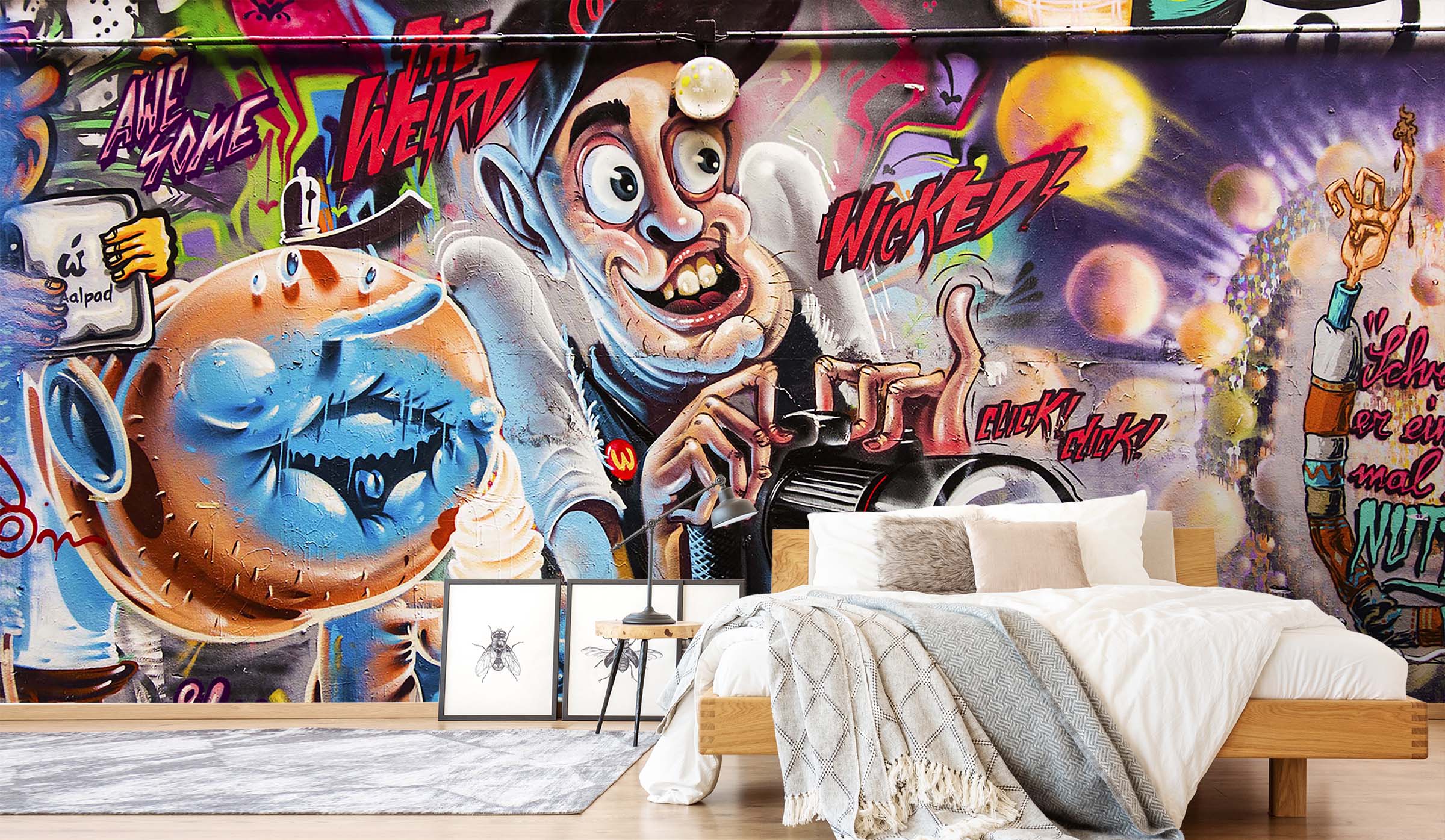 3D Graffiti Wall Painting 155 Wall Murals Wallpaper AJ Wallpaper 2