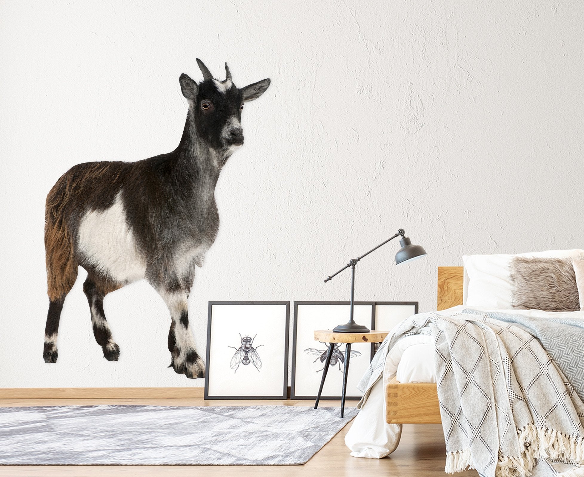 3D Standing Sheep 014 Animals Wall Stickers Wallpaper AJ Wallpaper