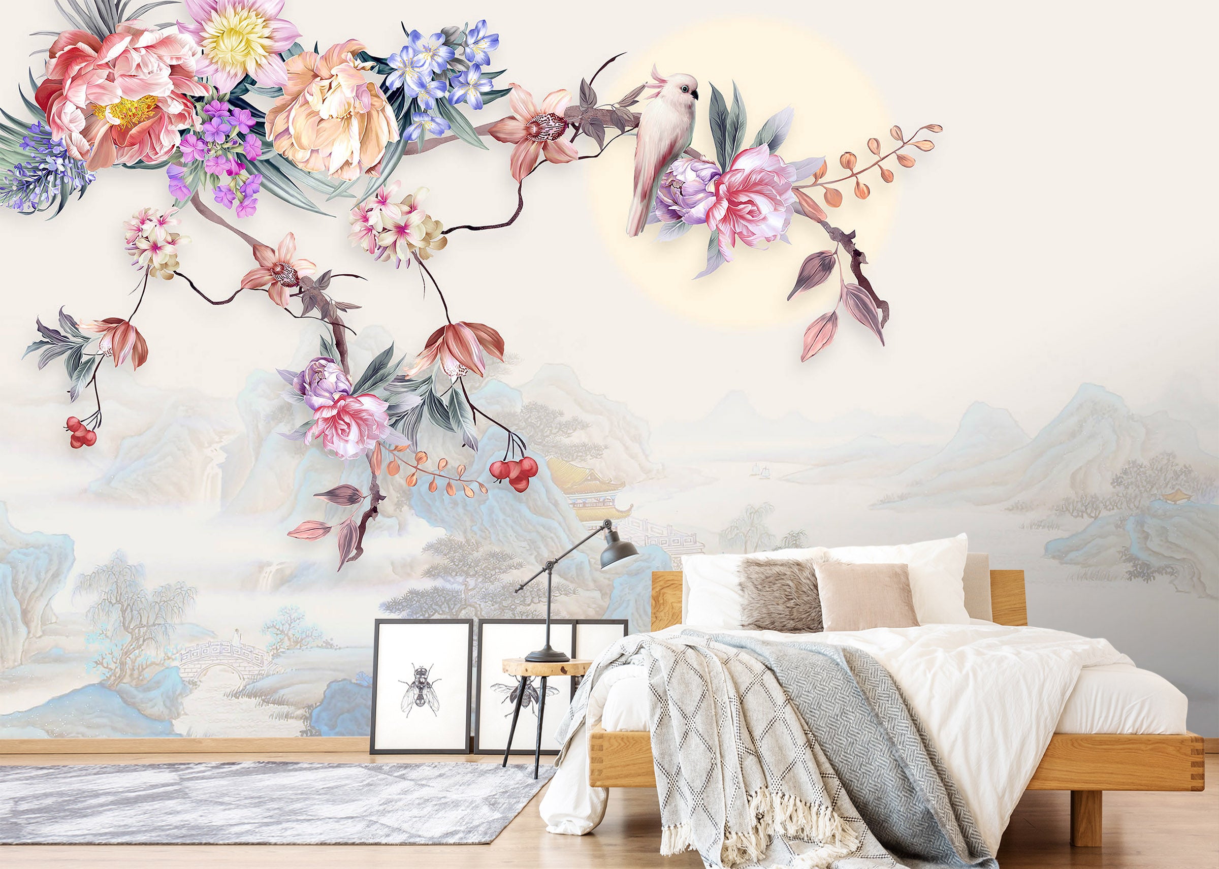 3D Rose Flower 1613 Wall Murals