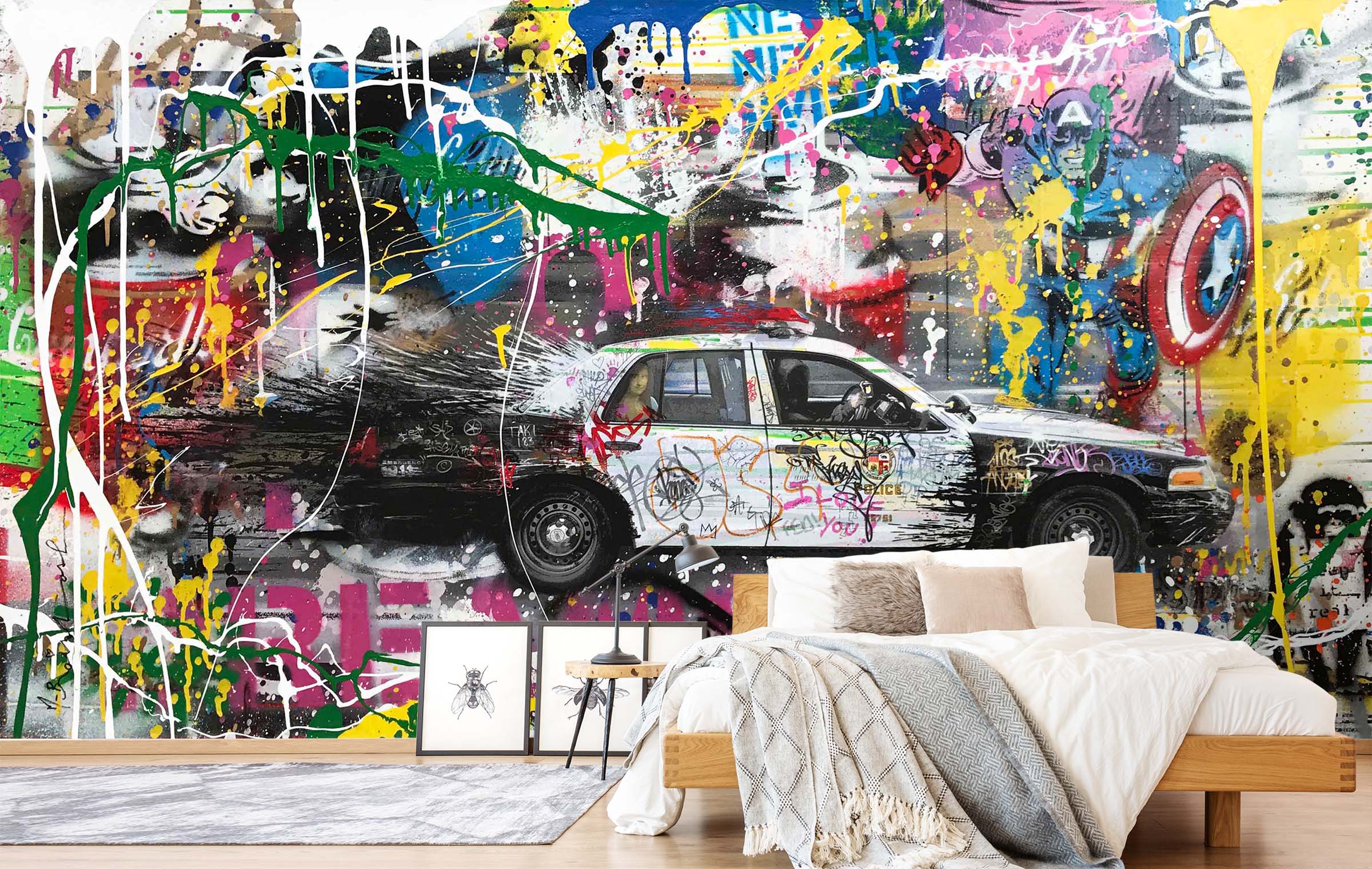 3D Metro Police 106 Wall Murals Wallpaper AJ Wallpaper 2