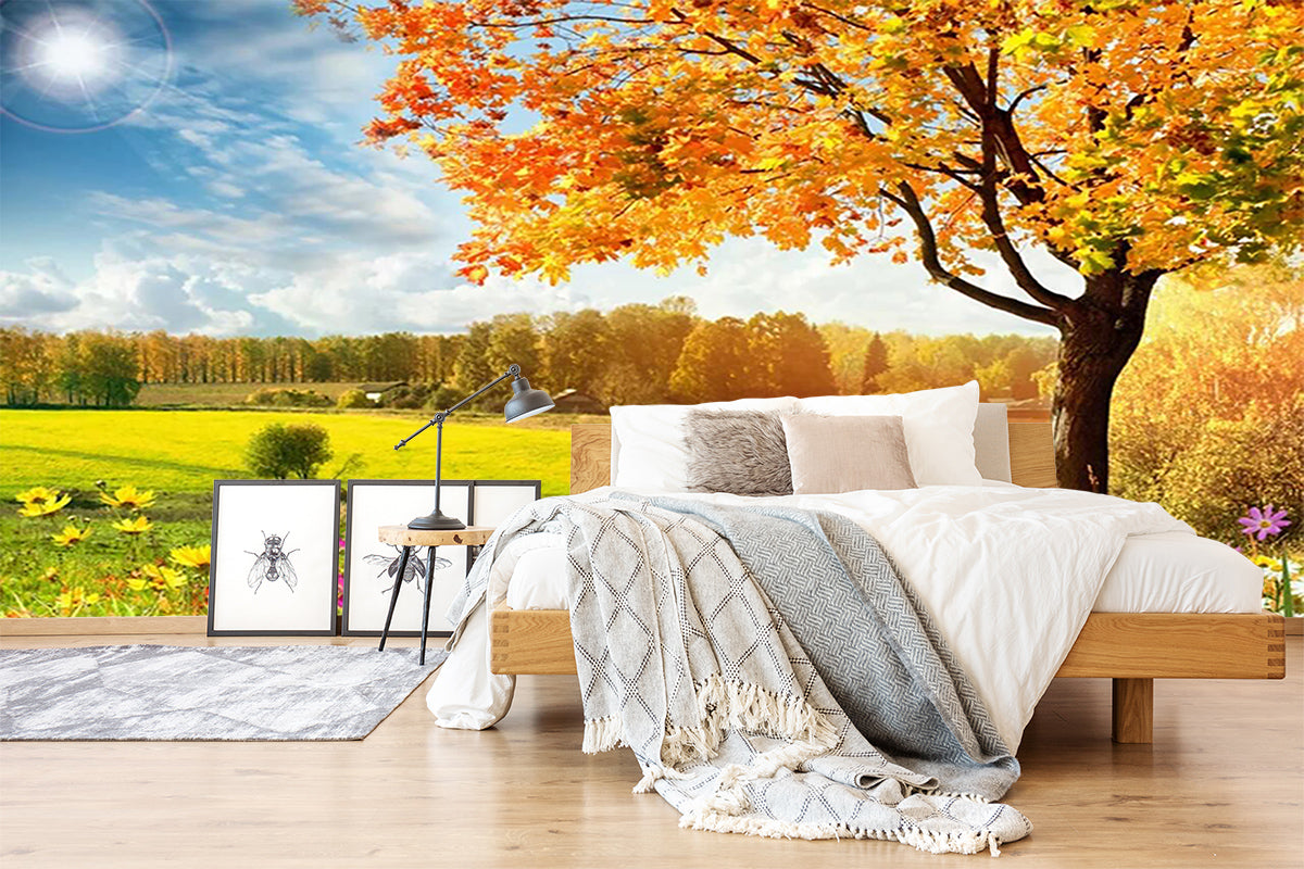 3D Golden Manor 104 Wall Murals