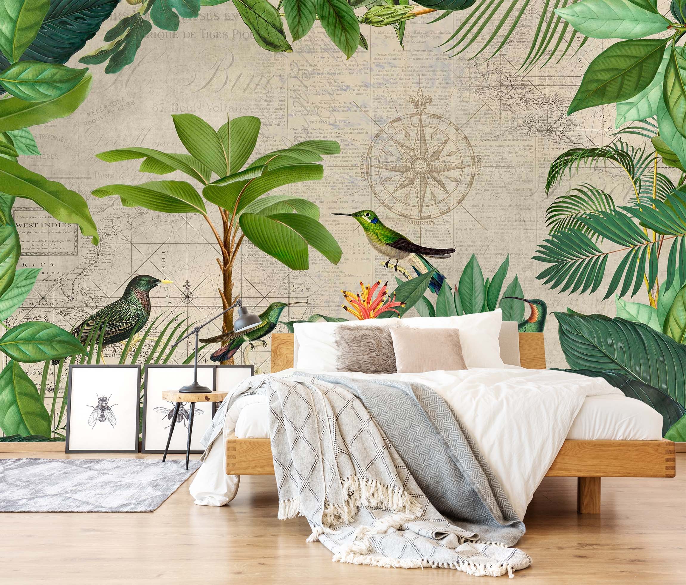 3D Forest Bird 1017 Andrea haase Wall Mural Wall Murals