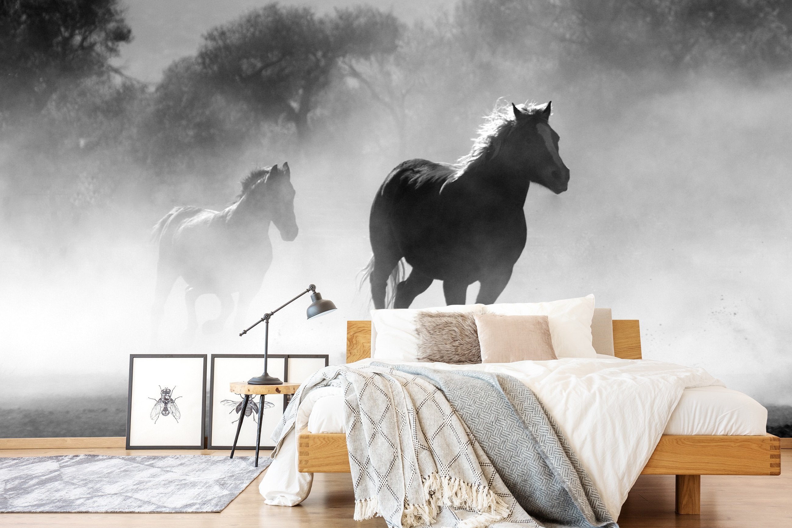 3D Running Horse Dust 652 Wallpaper AJ Wallpaper