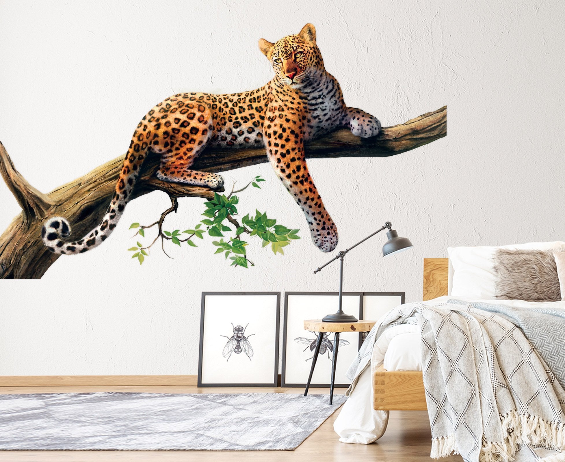 3D Leopard's Legsg 003 Animals Wall Stickers Wallpaper AJ Wallpaper