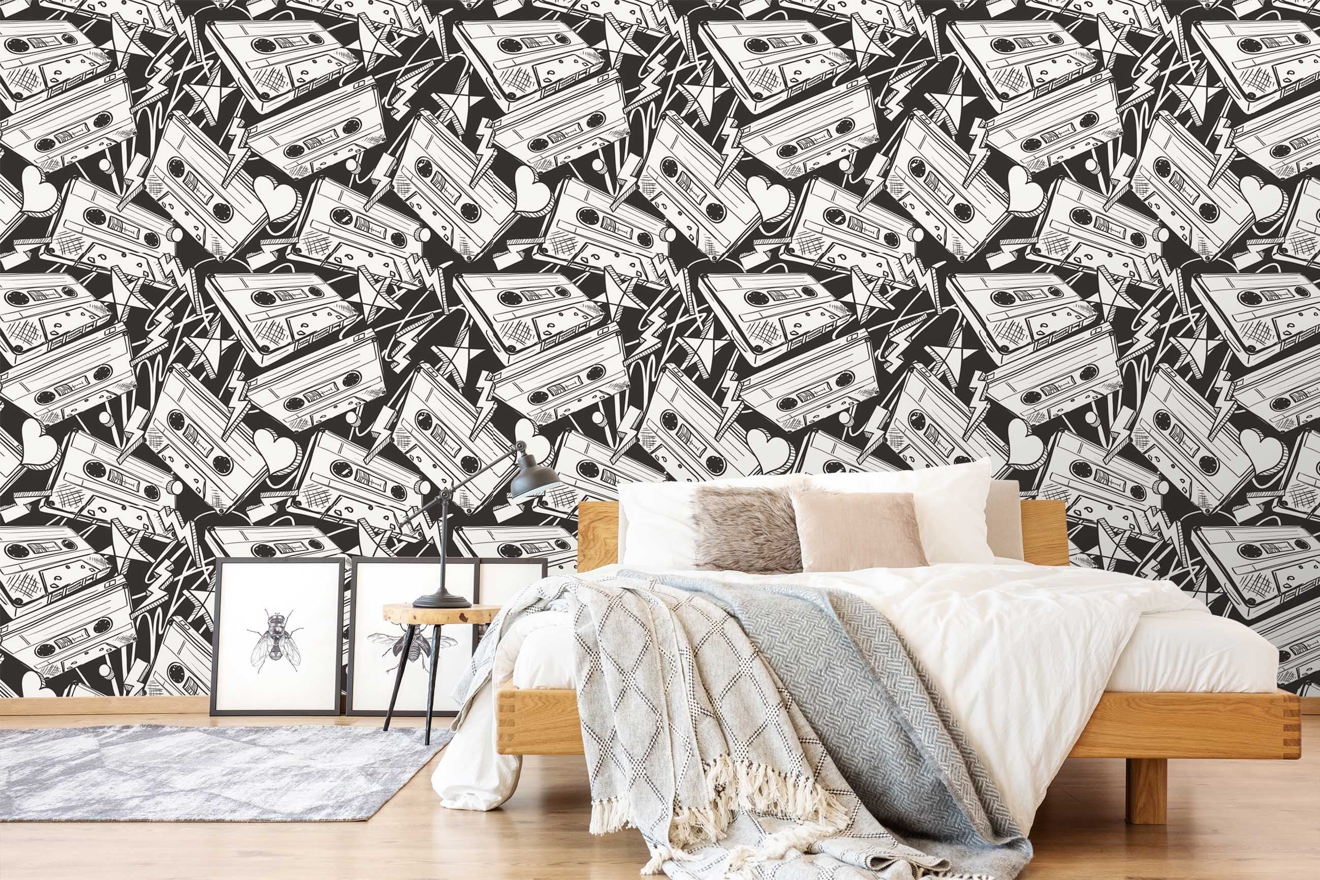 3D Magnetic Tape 079 Wallpaper AJ Wallpaper