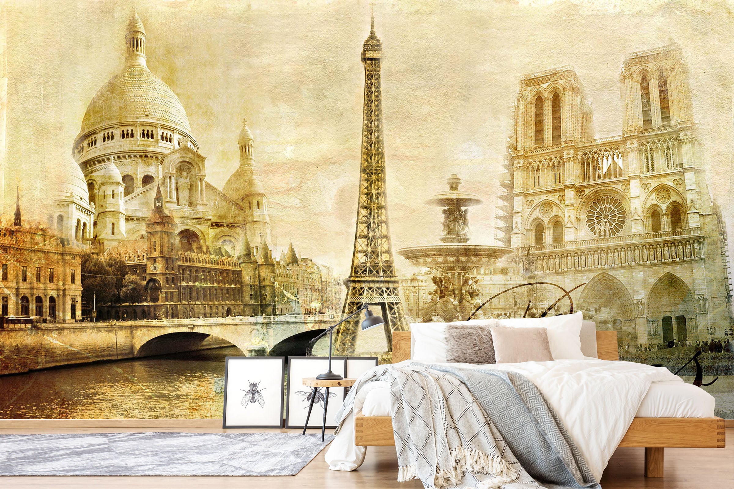 3D Eiffel Tower 1711 Wall Murals