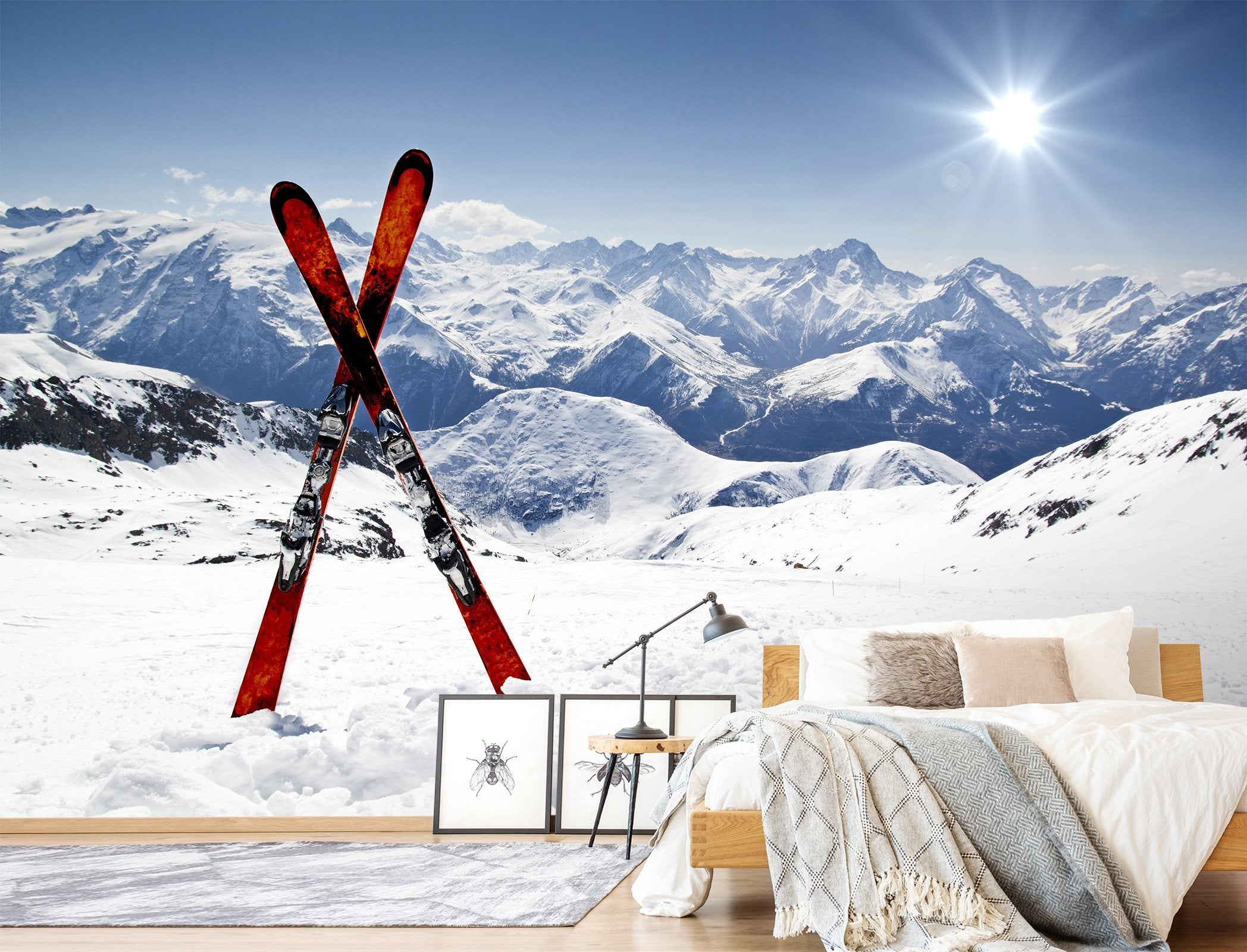 3D Skateboard Snow Sunshine 762 Wallpaper AJ Wallpaper 2