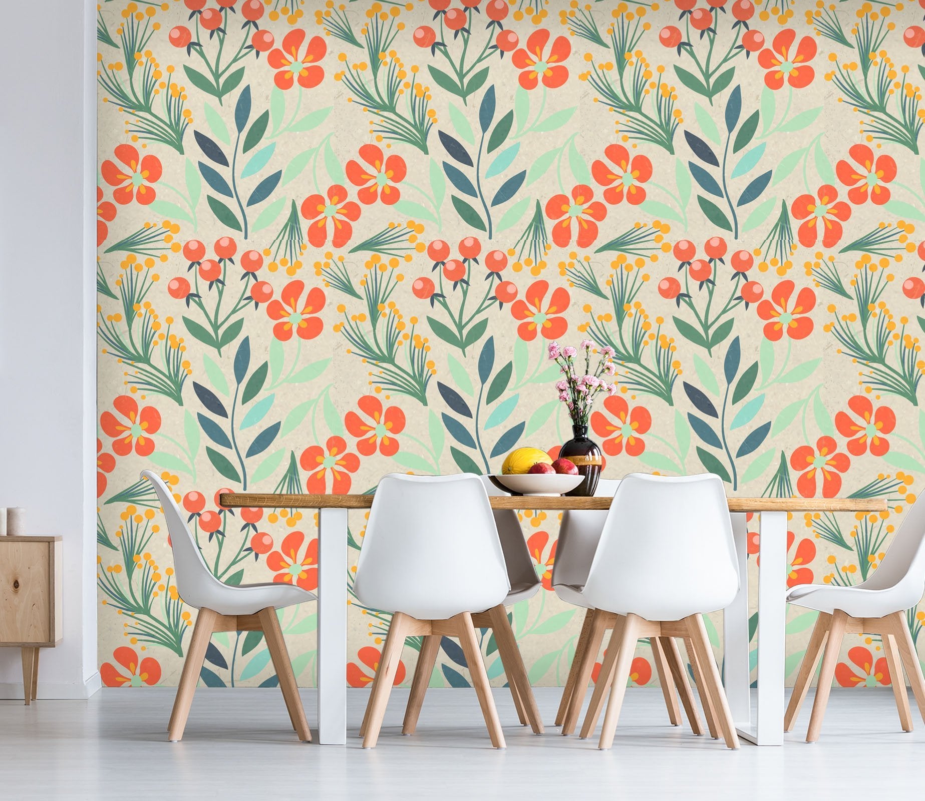 3D Flower Fruit 234 Wallpaper AJ Wallpaper