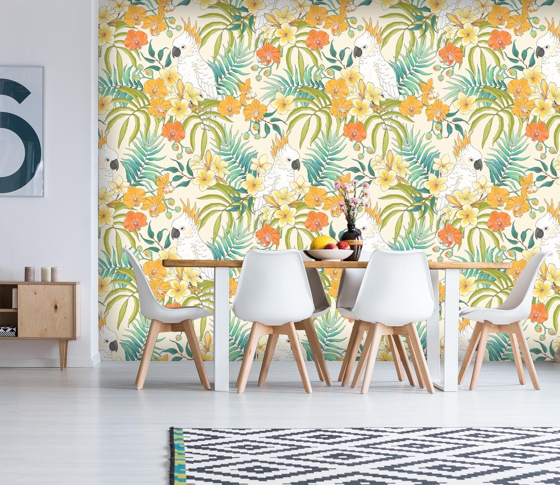 3D Pretty Parrot 098 Wallpaper AJ Wallpaper