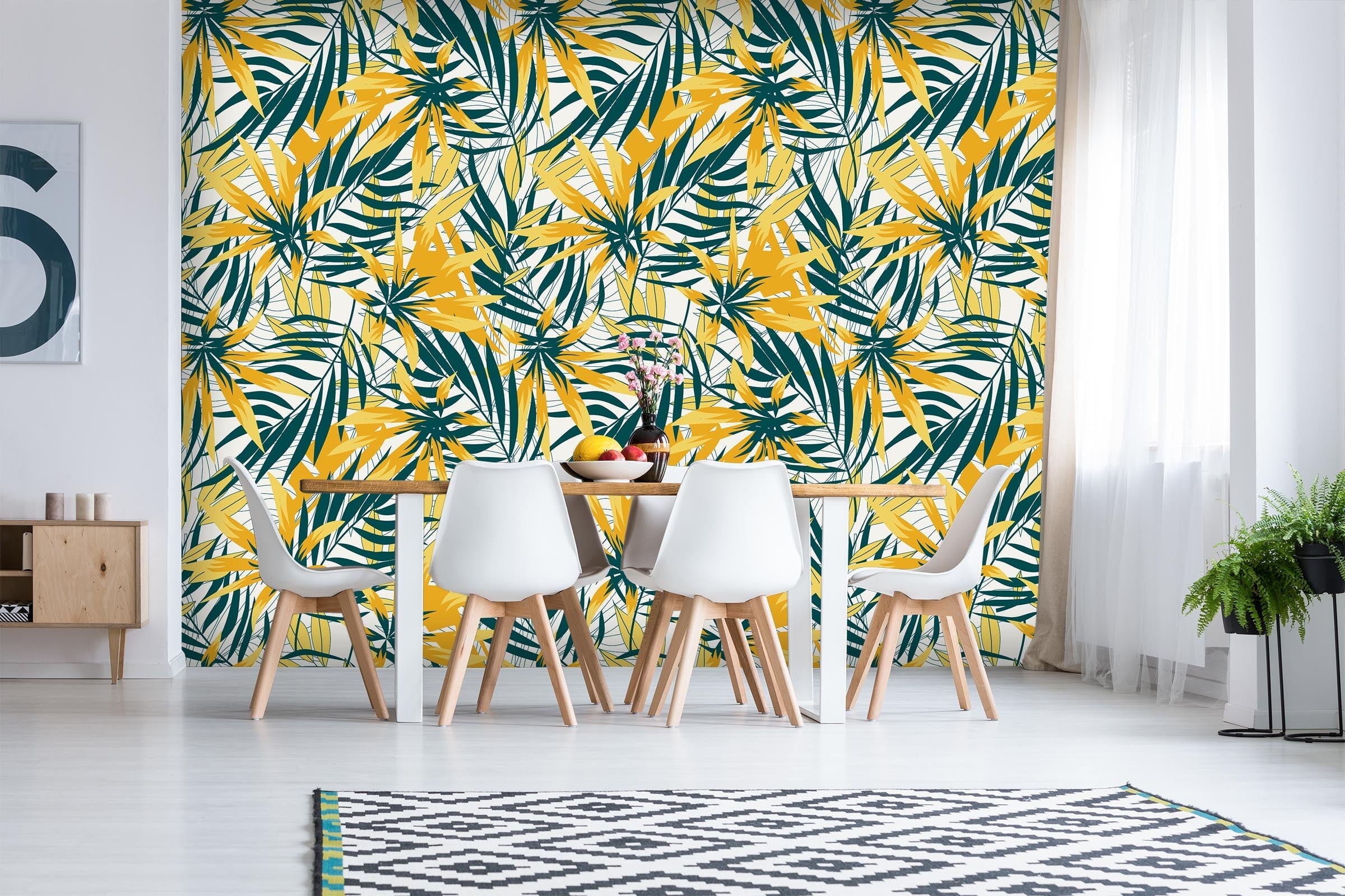 3D Plant Yellow Leaves 26 Wall Murals Wallpaper AJ Wallpaper 2