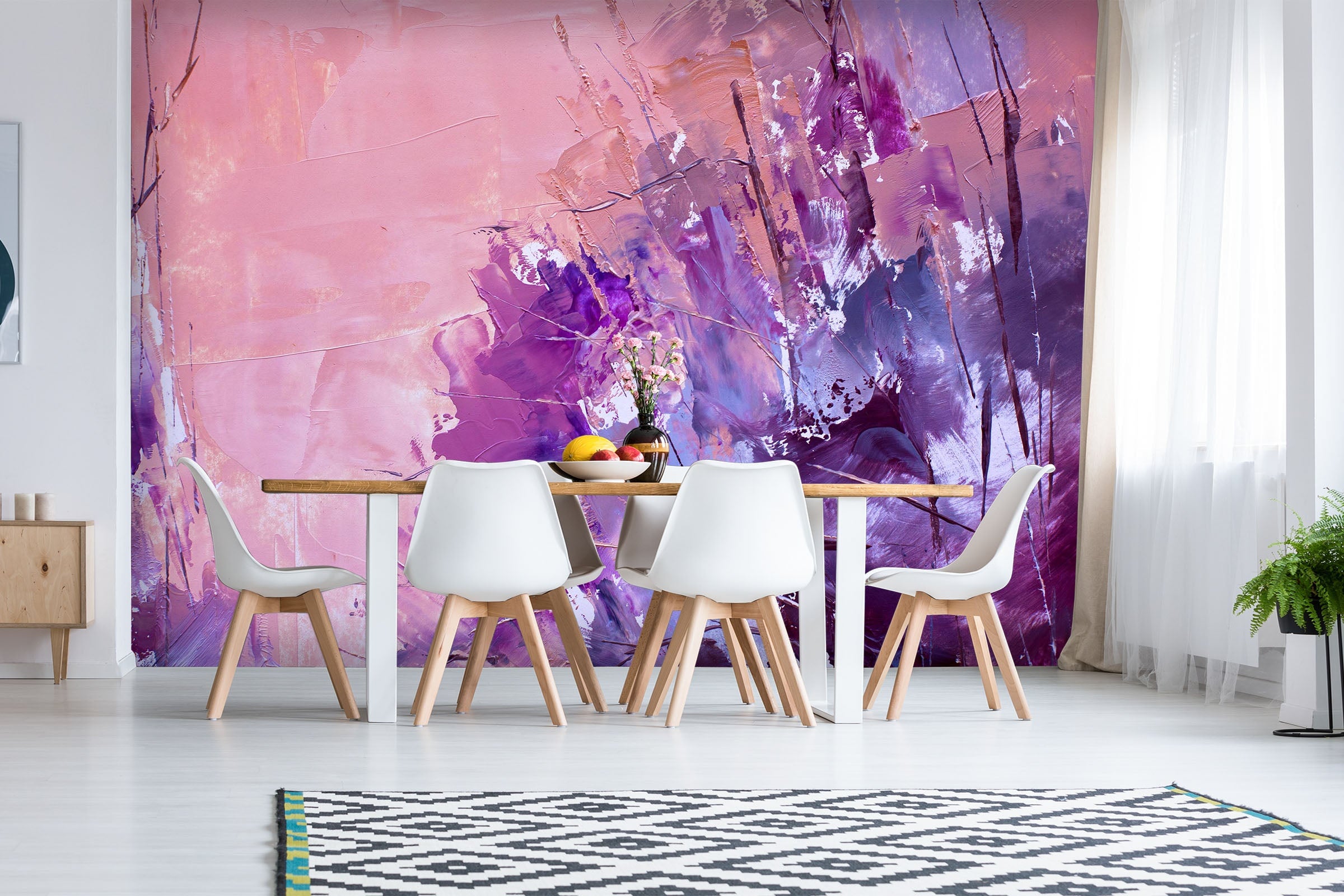 3D Purple Paint 006 Wall Murals Wallpaper AJ Wallpaper 2