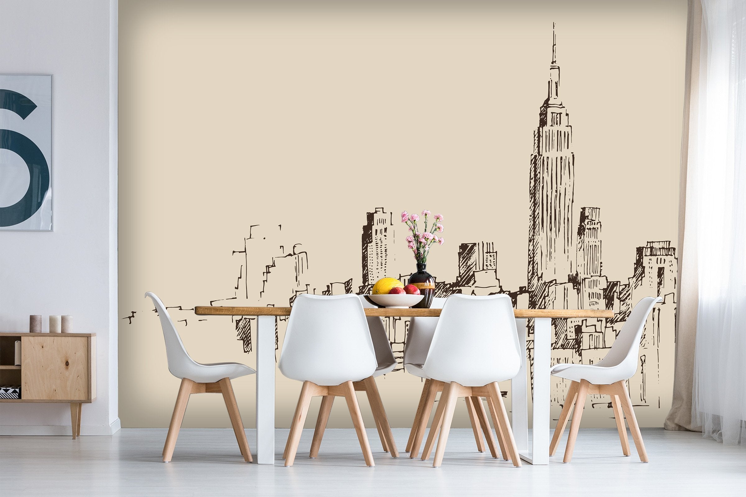 3D City Painting 008 Wallpaper AJ Wallpaper