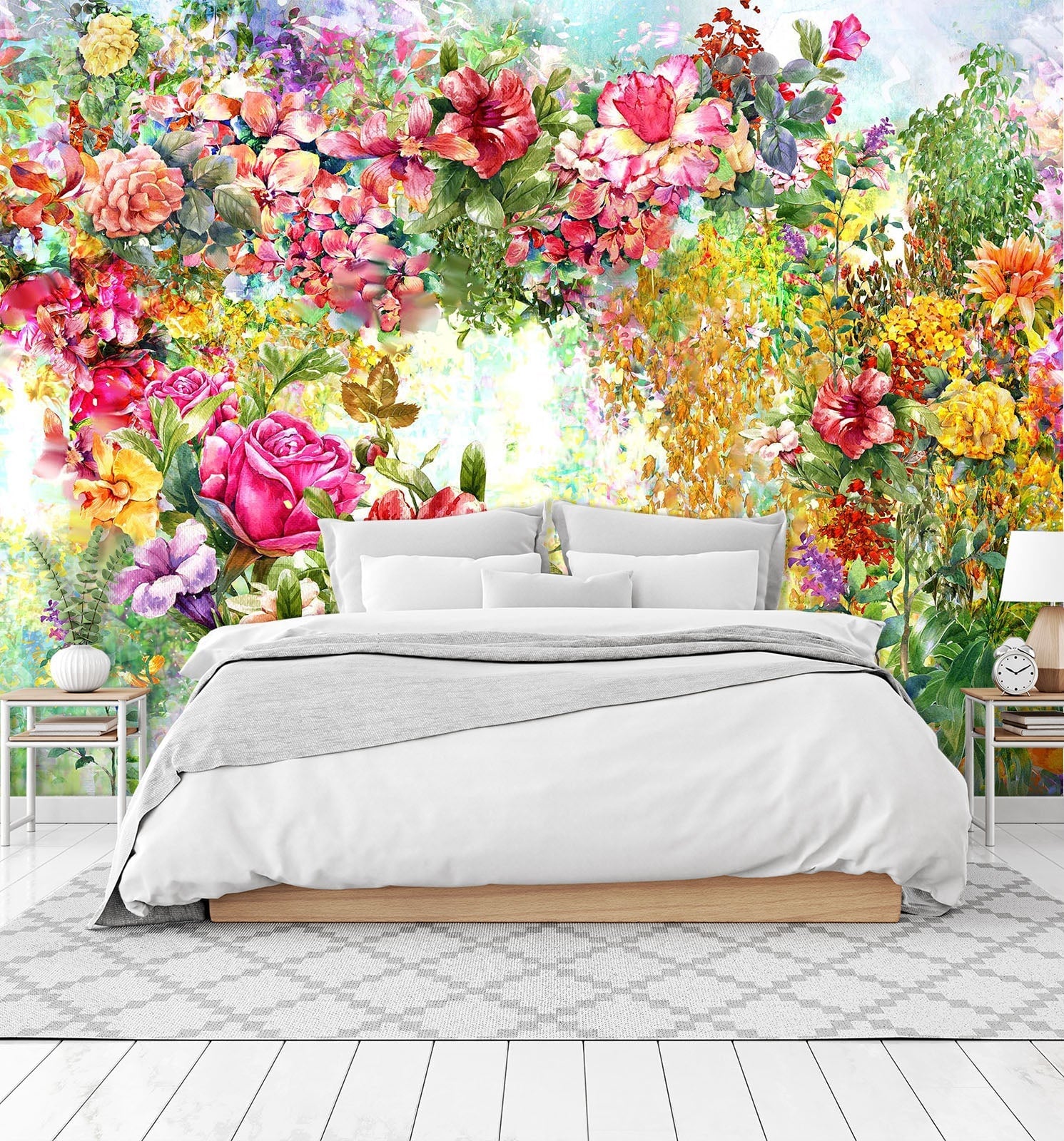 3D Garden Rose 135 Wall Murals Wallpaper AJ Wallpaper 2