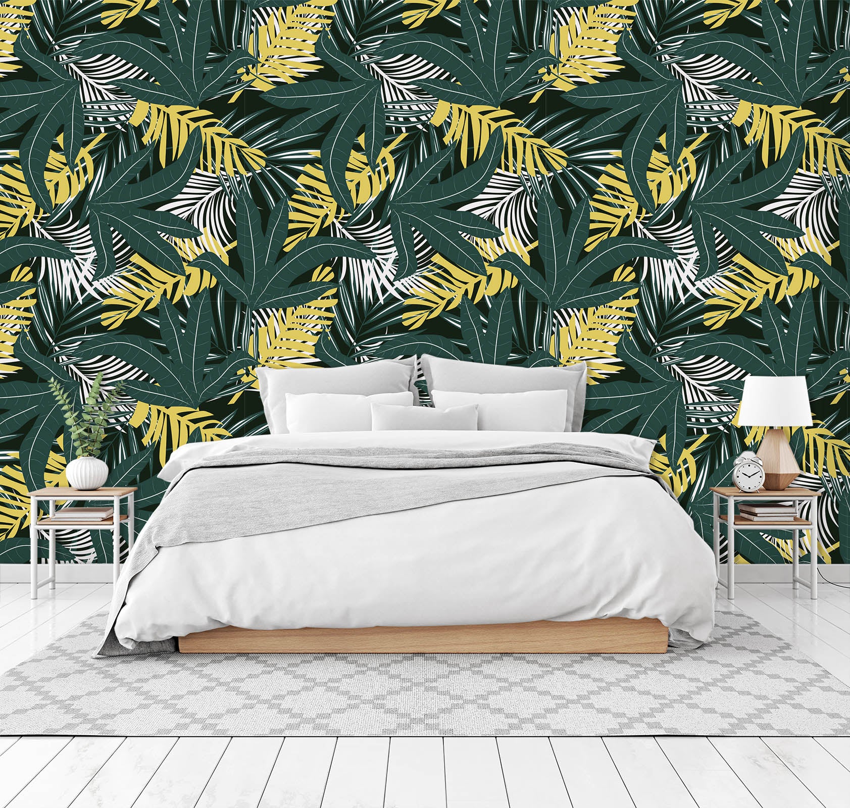 3D Plant Green Leaf 57 Wall Murals