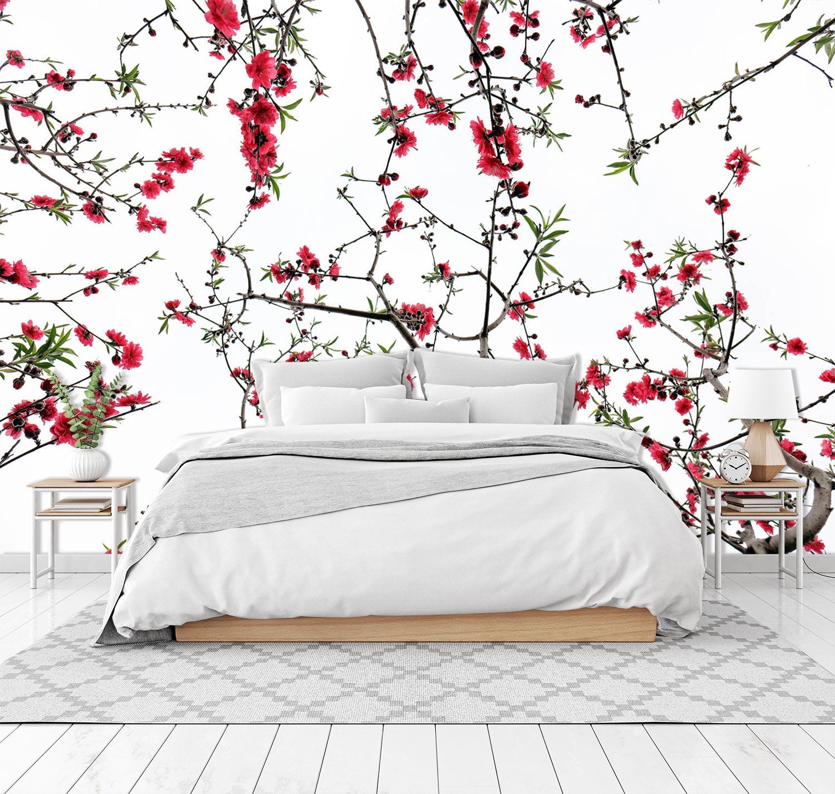 3D Branches And Leaves Safflower 487 Wallpaper AJ Wallpaper 2