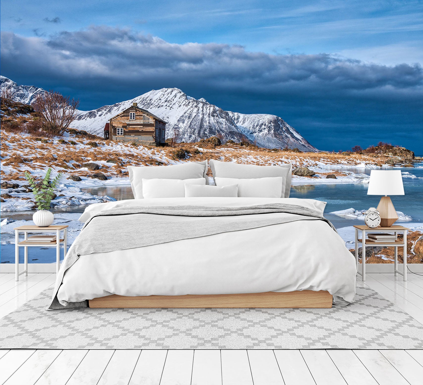 3D Melting Snow Mountain 1406 Marco Carmassi Wall Mural Wall Murals