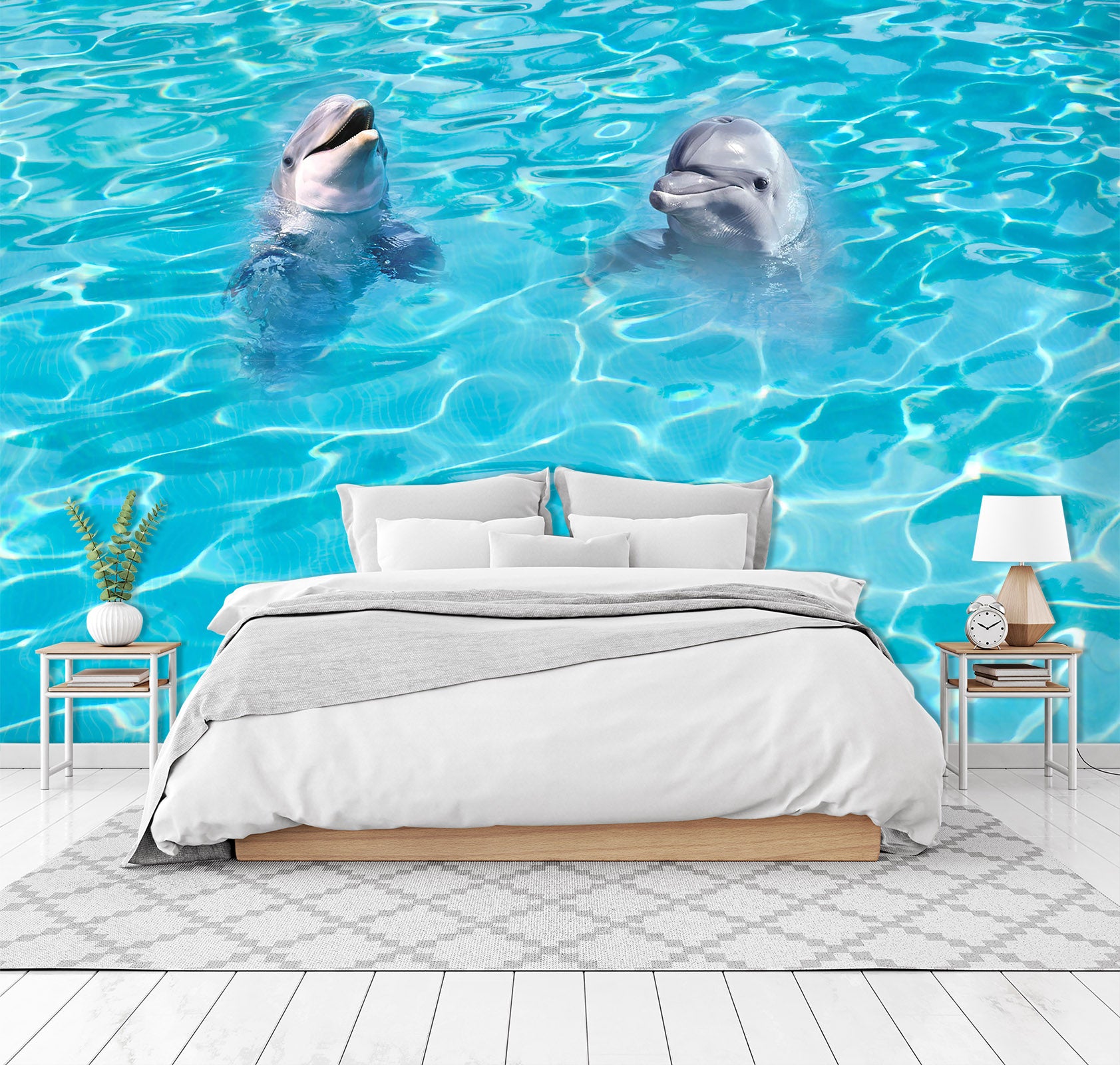 3D Dolphin 1706 Wall Murals