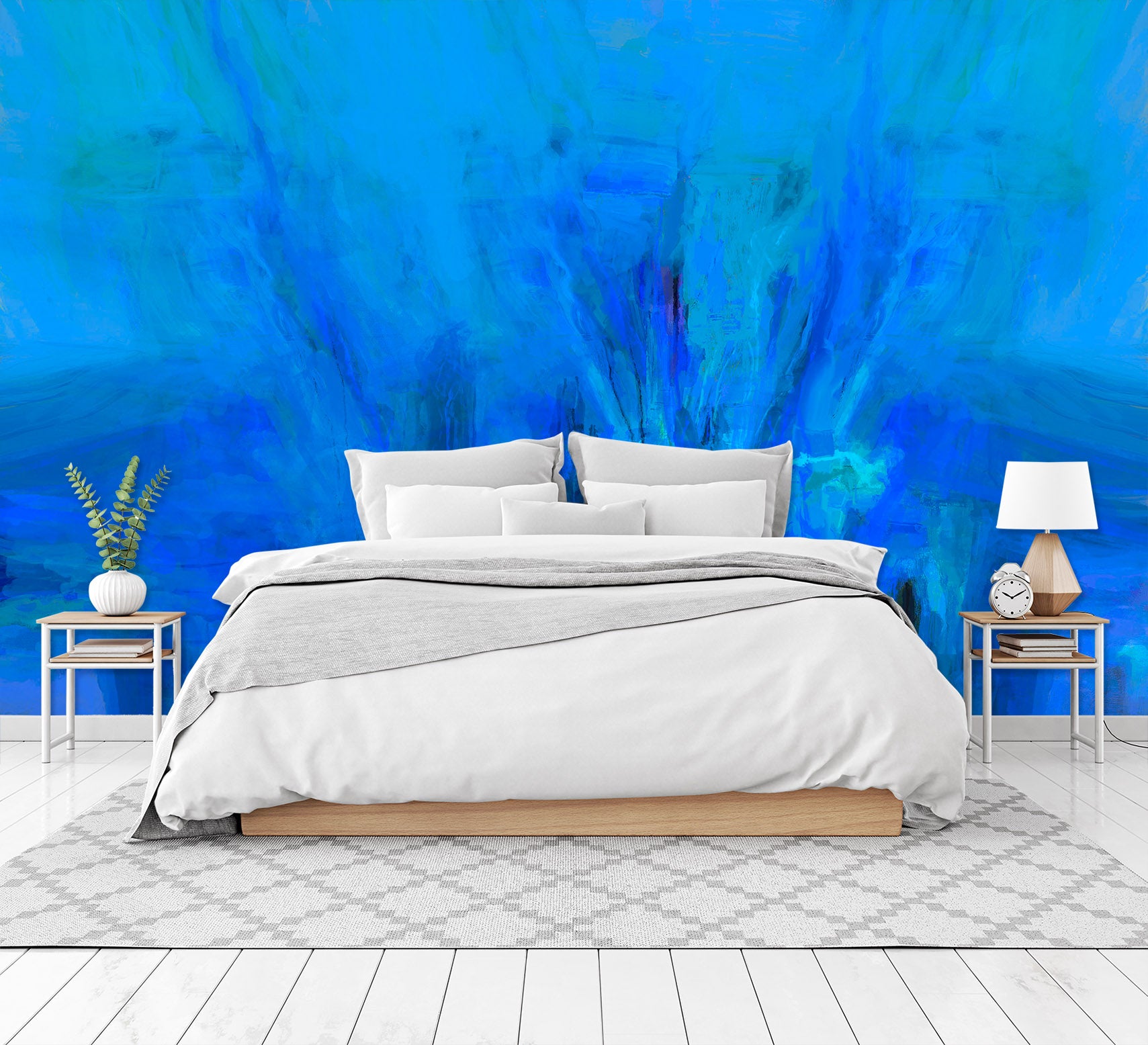 3D Blue Fantasy 1422 Michael Tienhaara Wall Mural Wall Murals