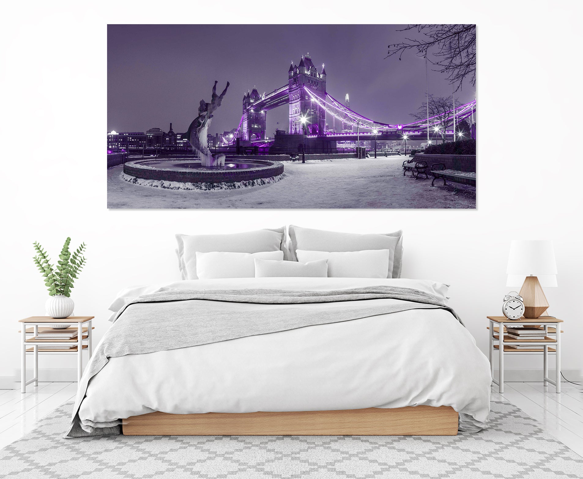 3D Purple Lights 045 Assaf Frank Wall Sticker