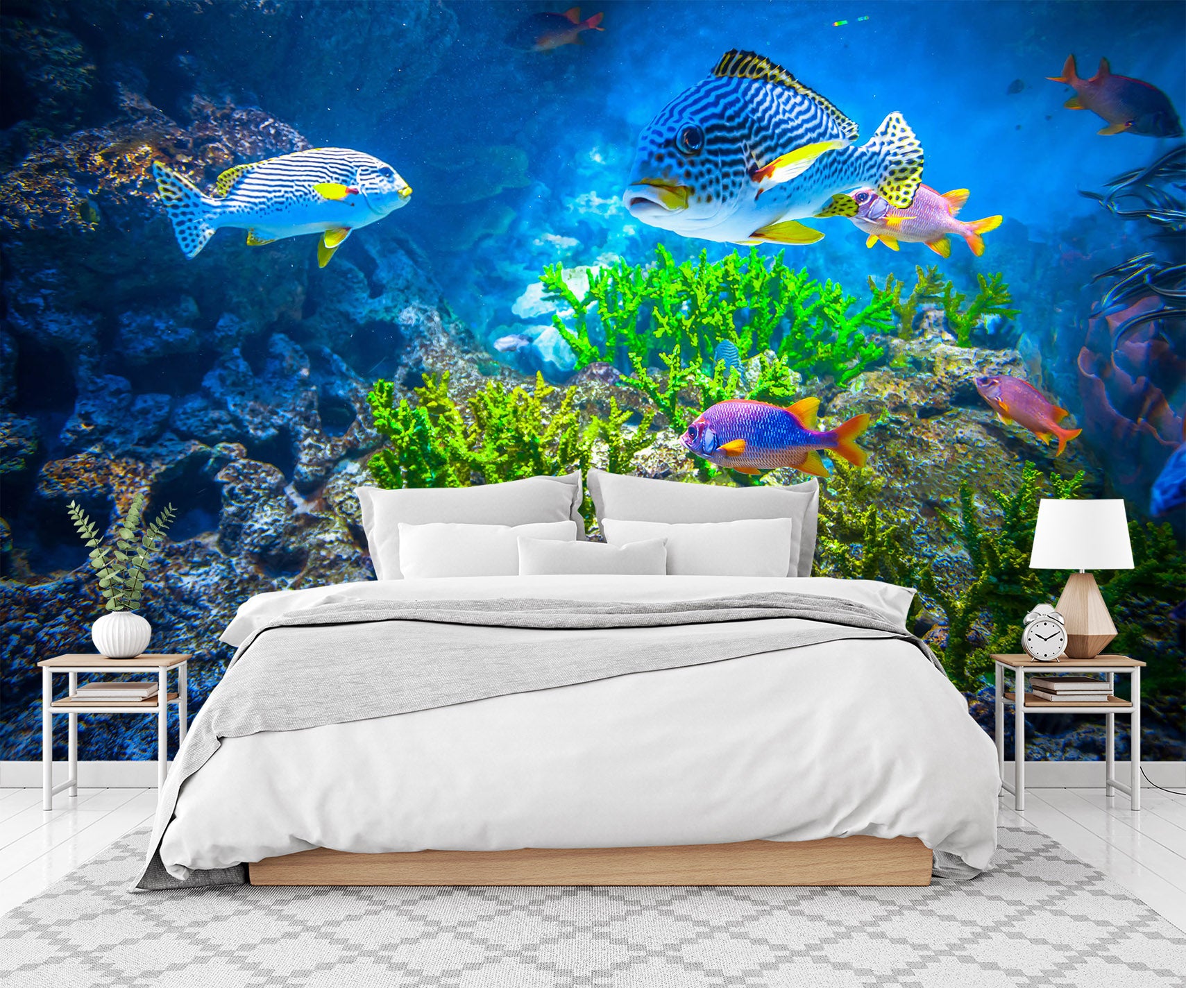 3D Sea Bottom Fish 57096 Wall Murals