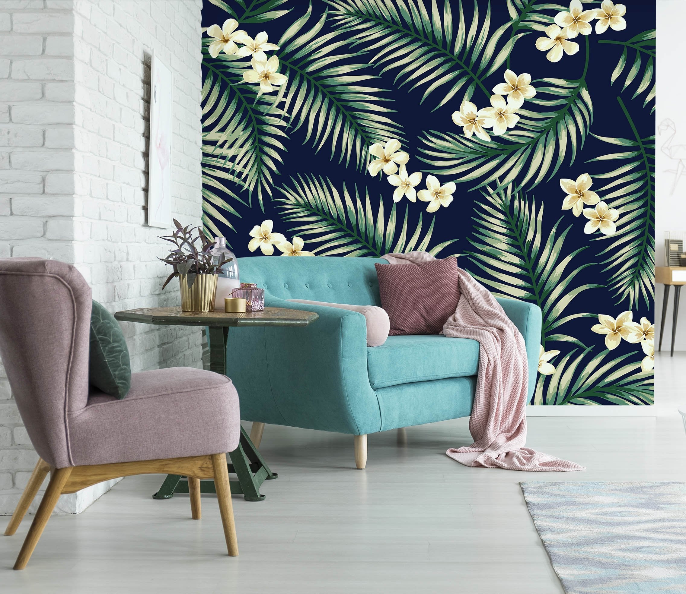 3D Leaf Blossom 055 Wallpaper AJ Wallpaper