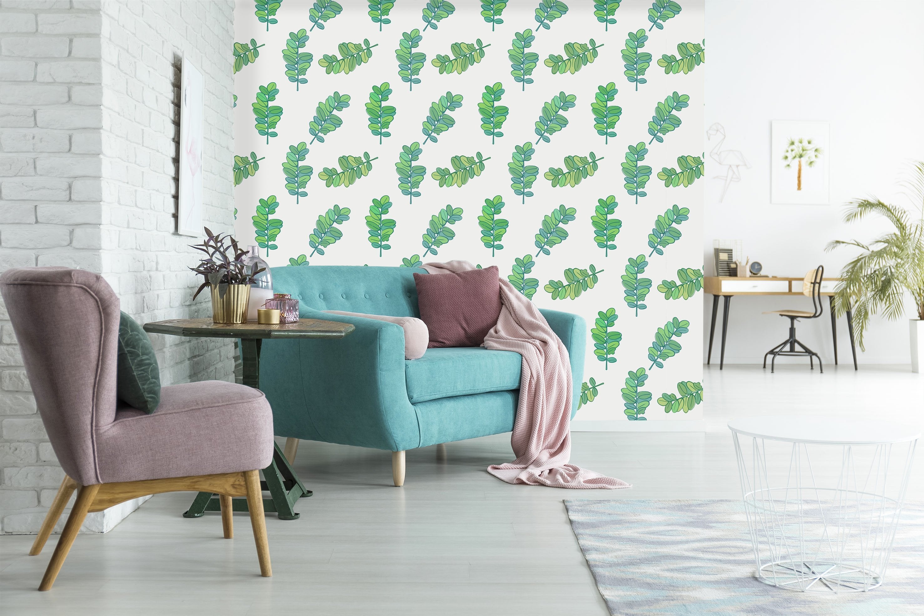 3D Green Grass Falling 620 Wallpaper AJ Wallpaper