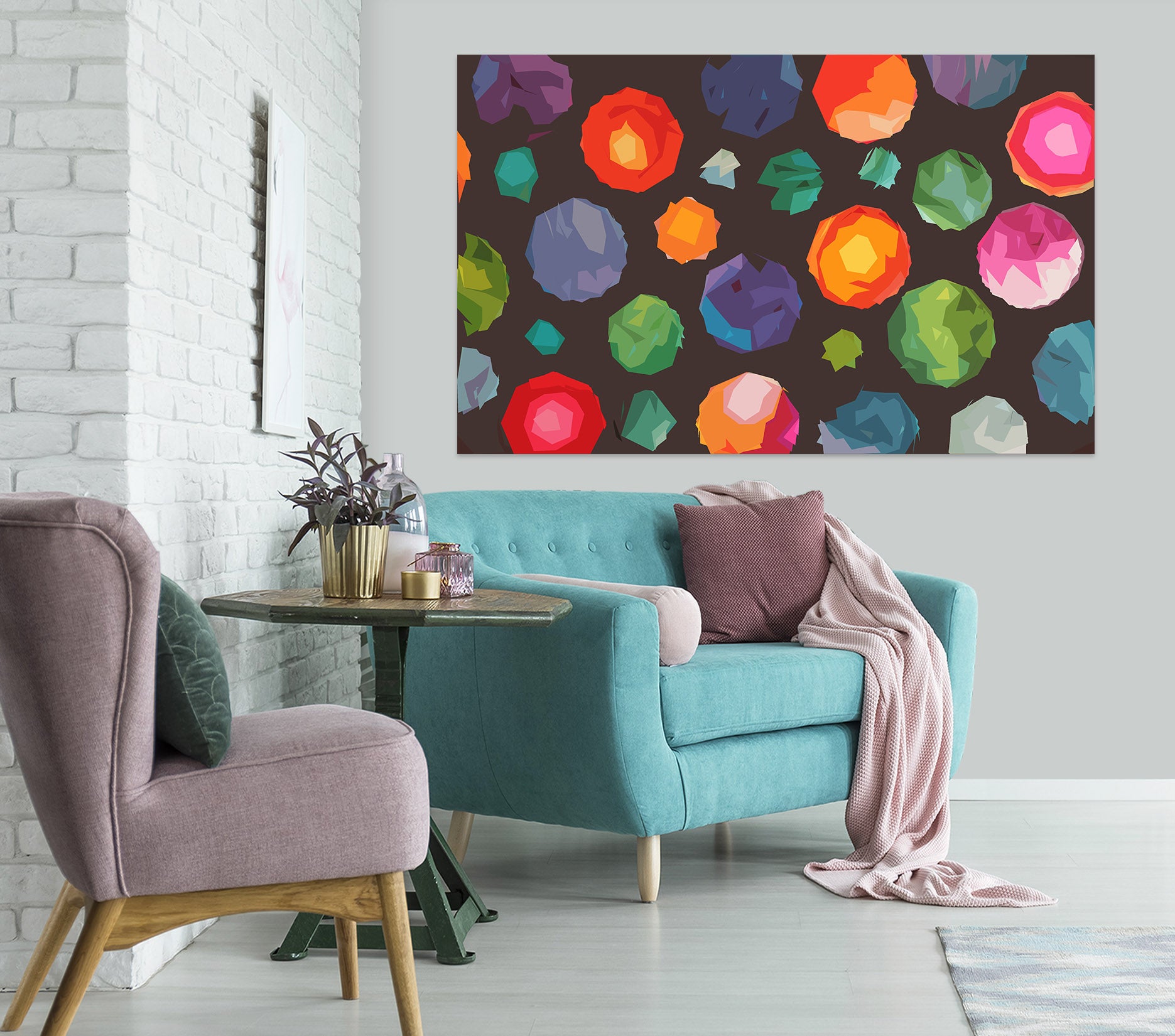 3D Colored Ball 001 Shandra Smith Wall Sticker