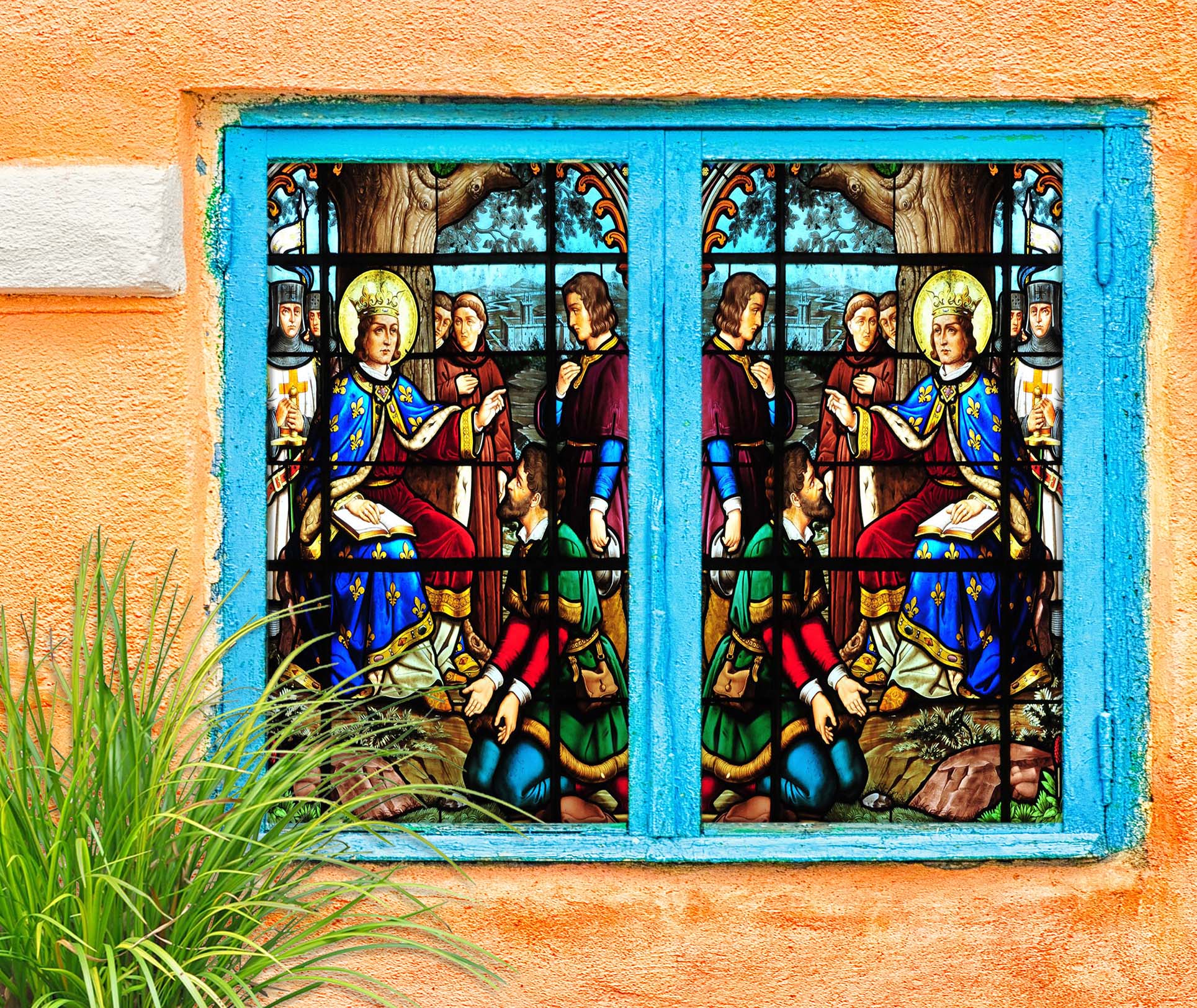 3D Prince Courier 082 Window Film Print Sticker Cling Stained Glass UV Block