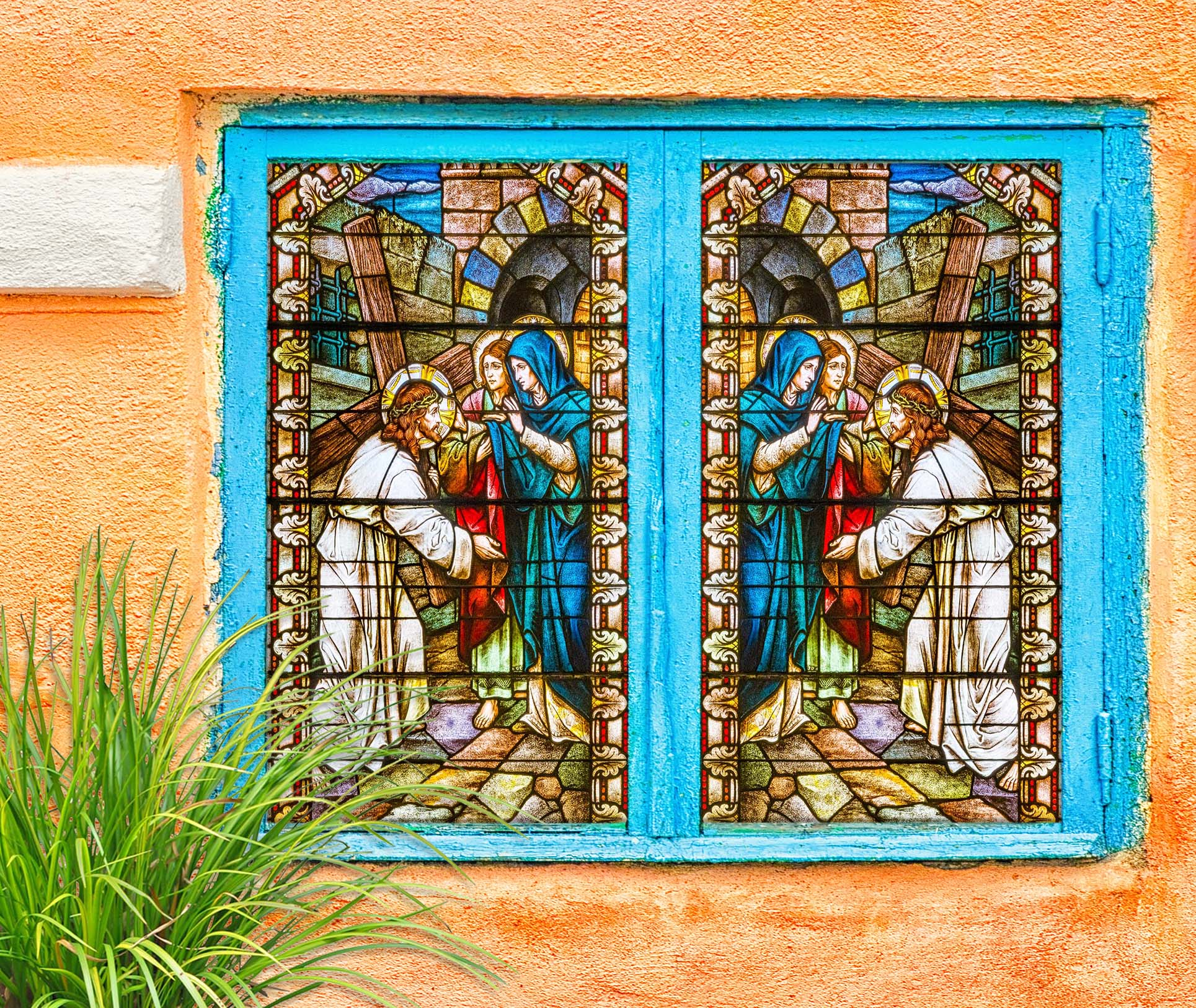 3D Christian Holy Father 238 Window Film Print Sticker Cling Stained Glass UV Block