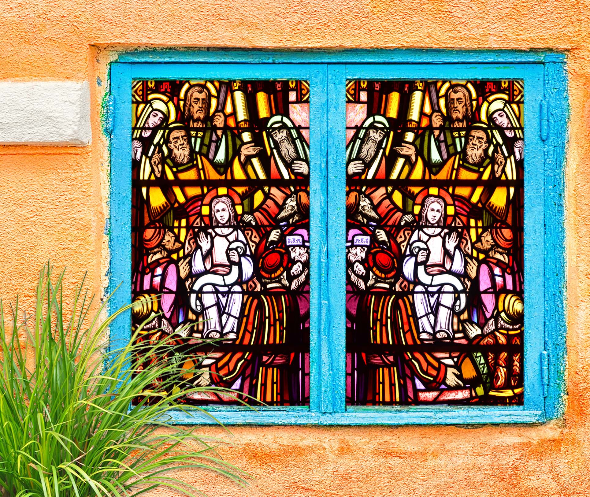 3D Faith Wish 192 Window Film Print Sticker Cling Stained Glass UV Block