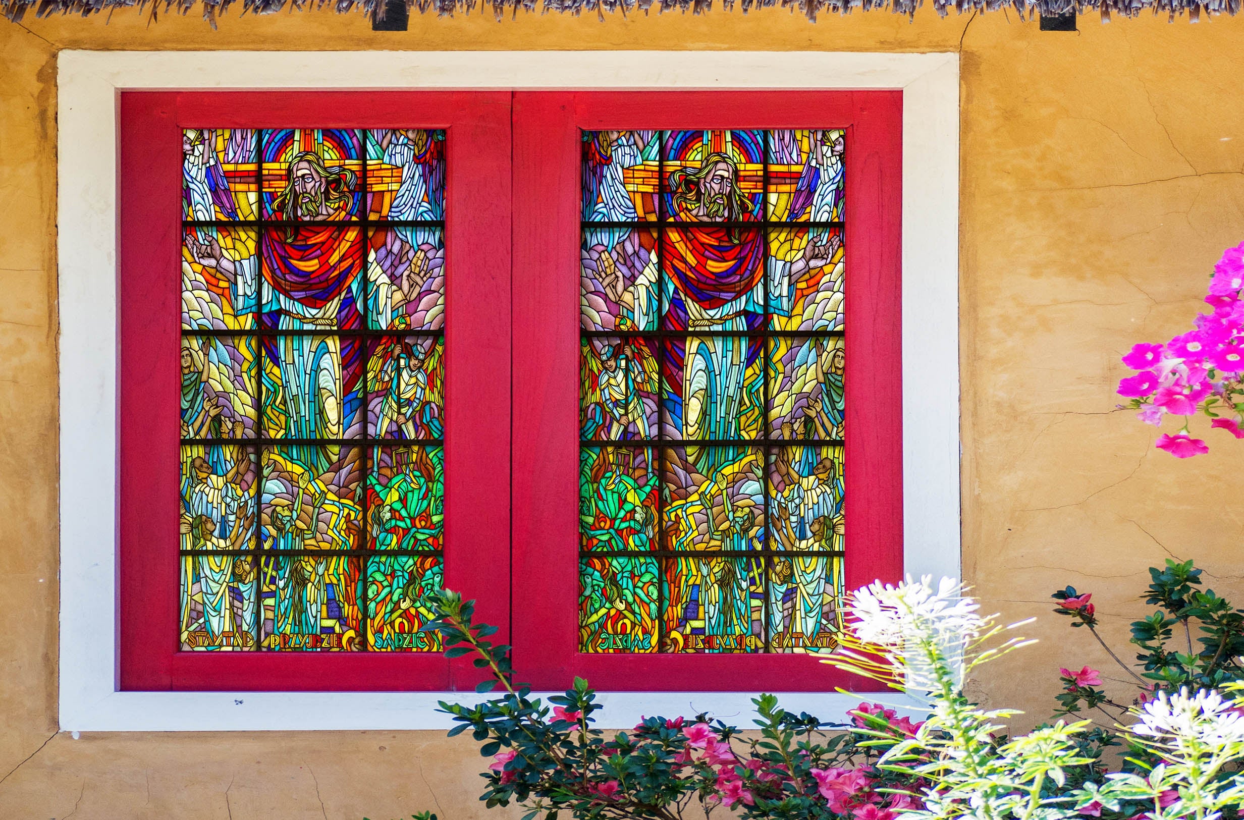 3D Christian Leader 165 Window Film Print Sticker Cling Stained Glass UV Block