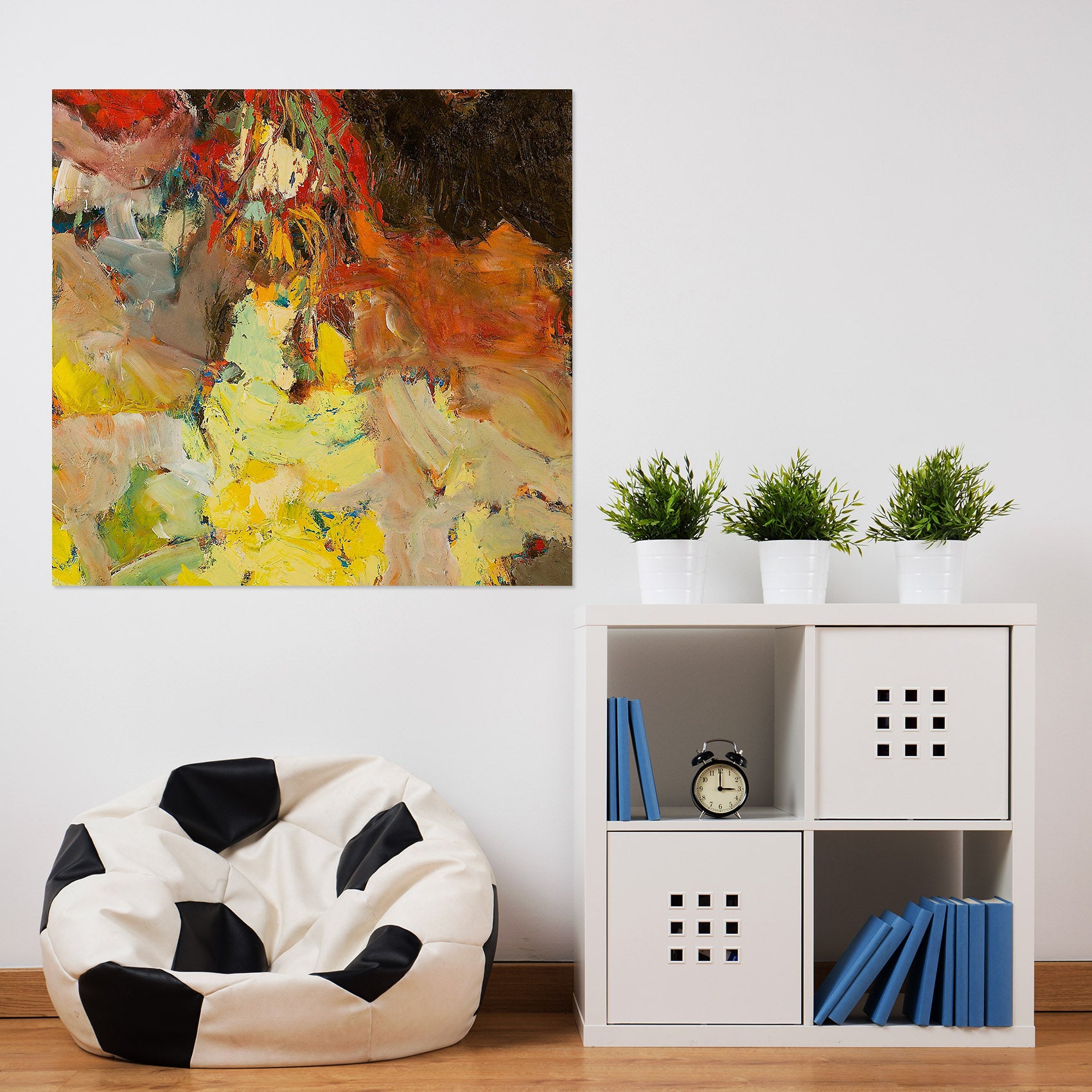 3D Abstract Yellow 111 Allan P. Friedlander Wall Sticker
