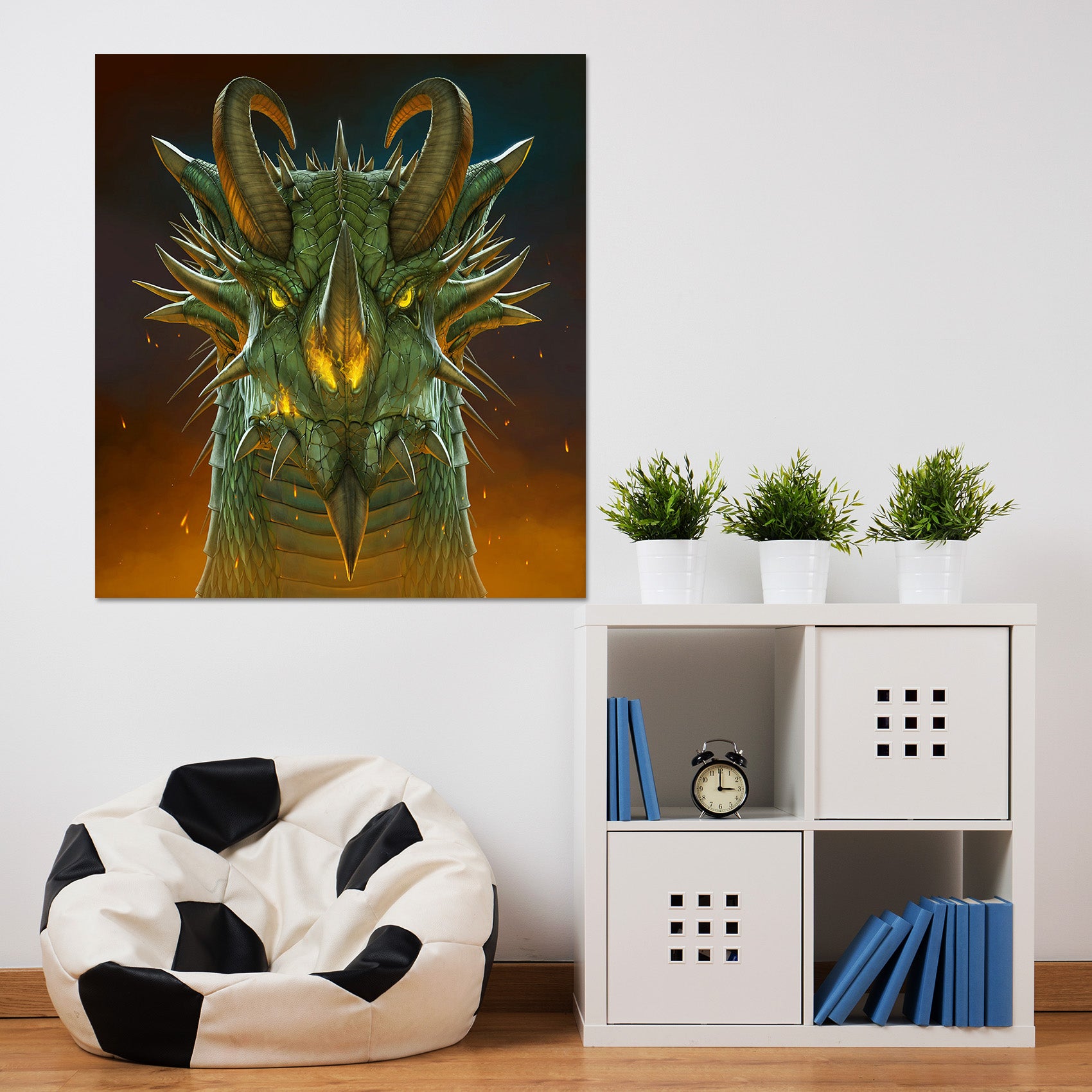 3D Dragon Portrait 034 Vincent Hie Wall Sticker