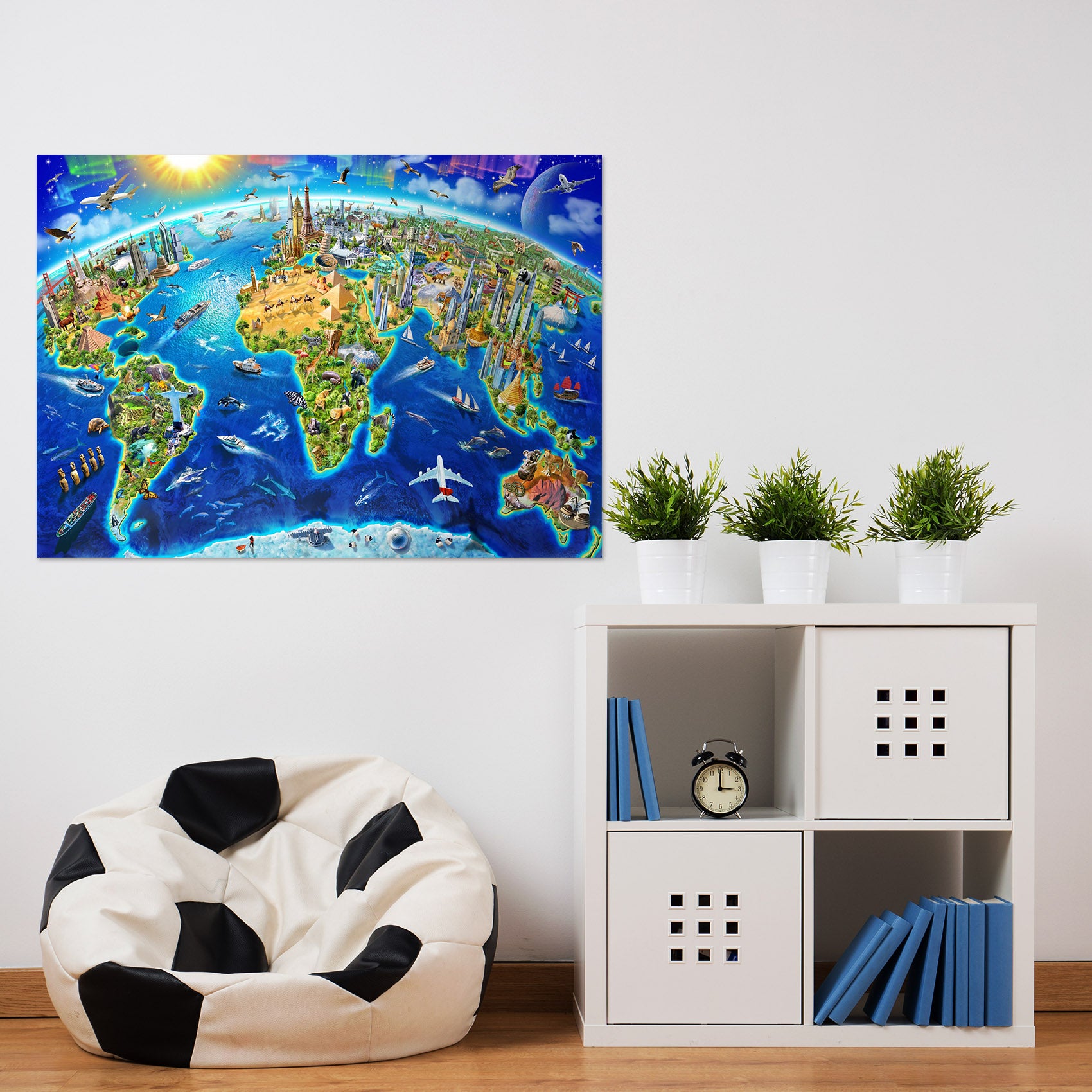 3D Green Planet 023 Adrian Chesterman Wall Sticker