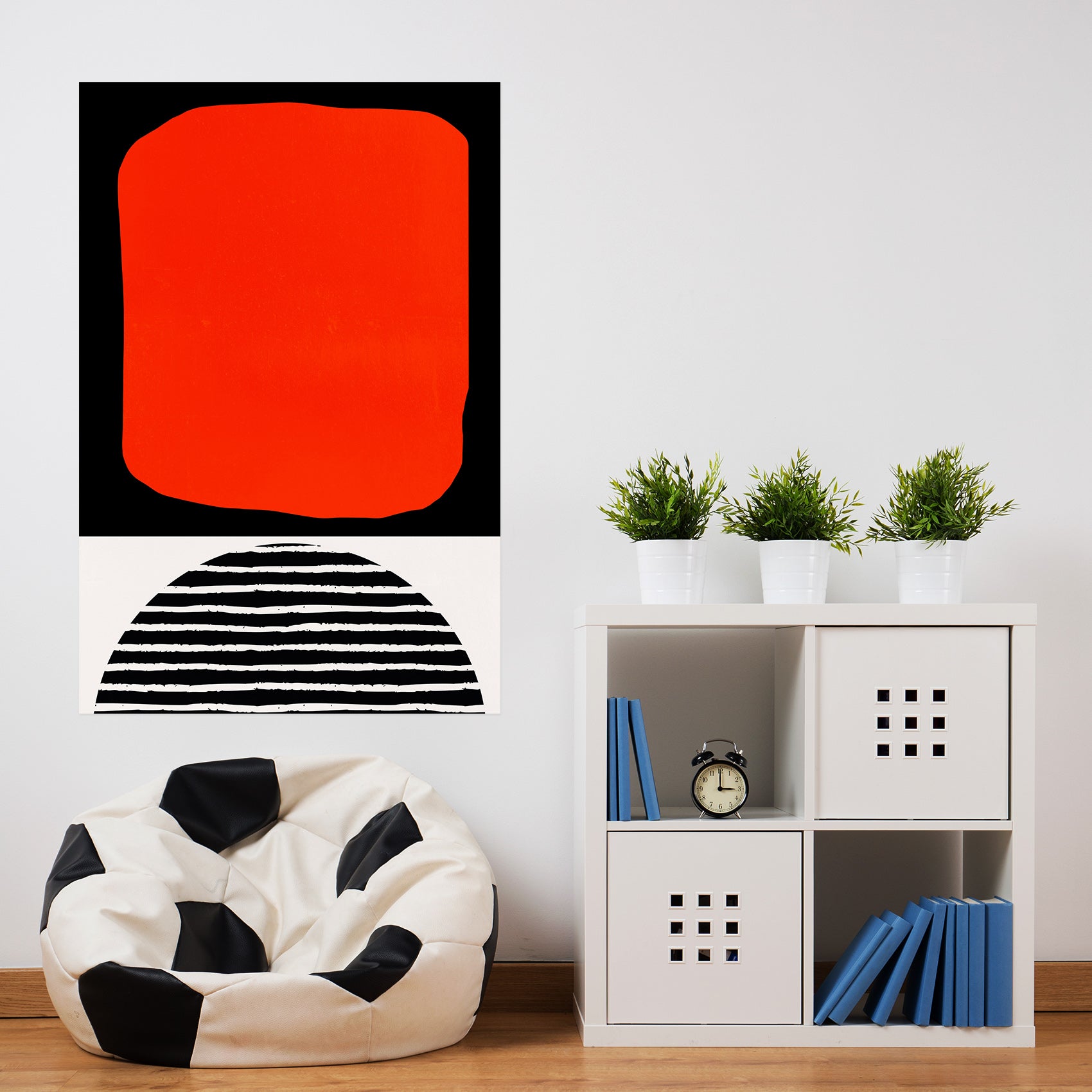 3D Red Pattern 105 Boris Draschoff Wall Sticker