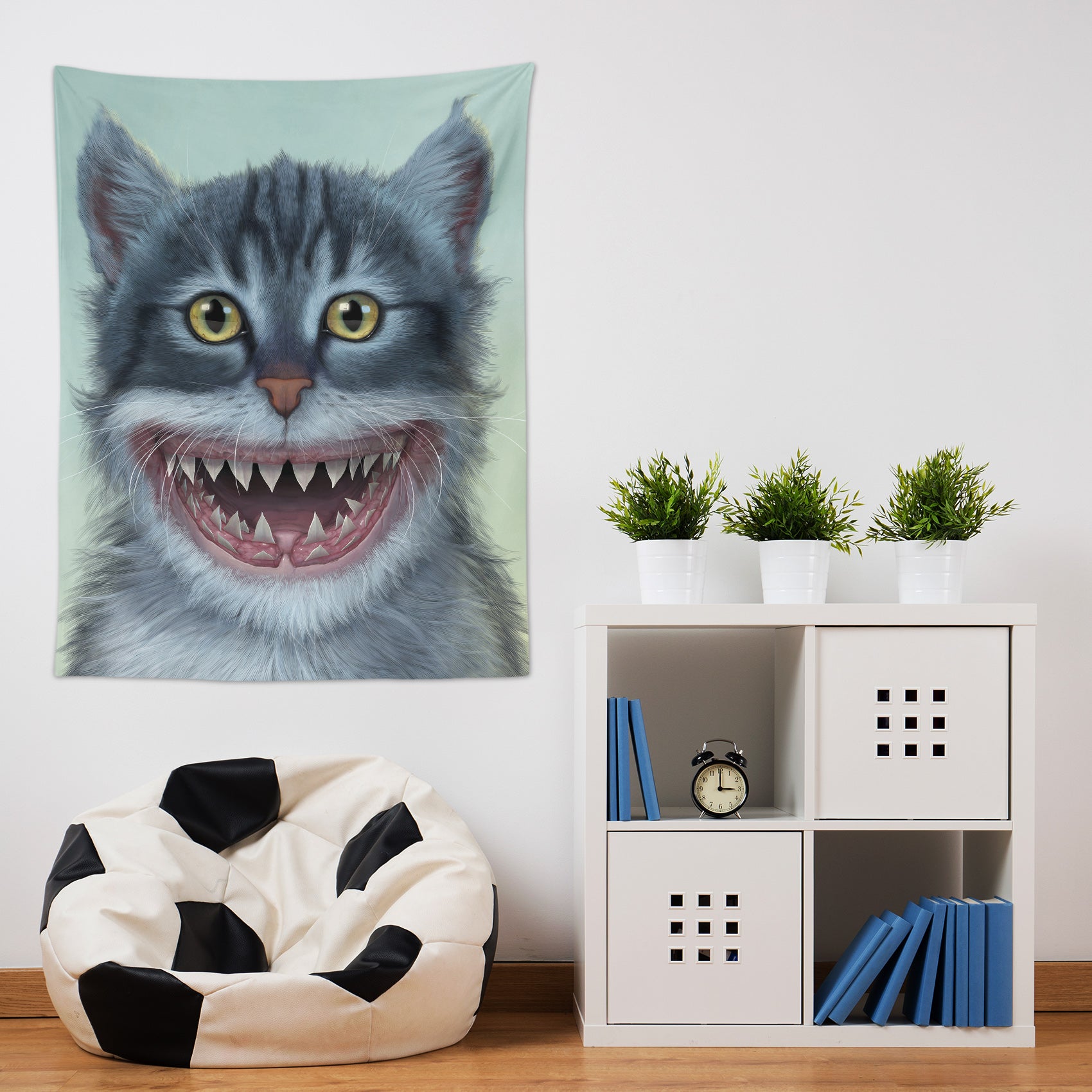 3D Shark Cat 11732 Vincent Tapestry Hanging Cloth Hang