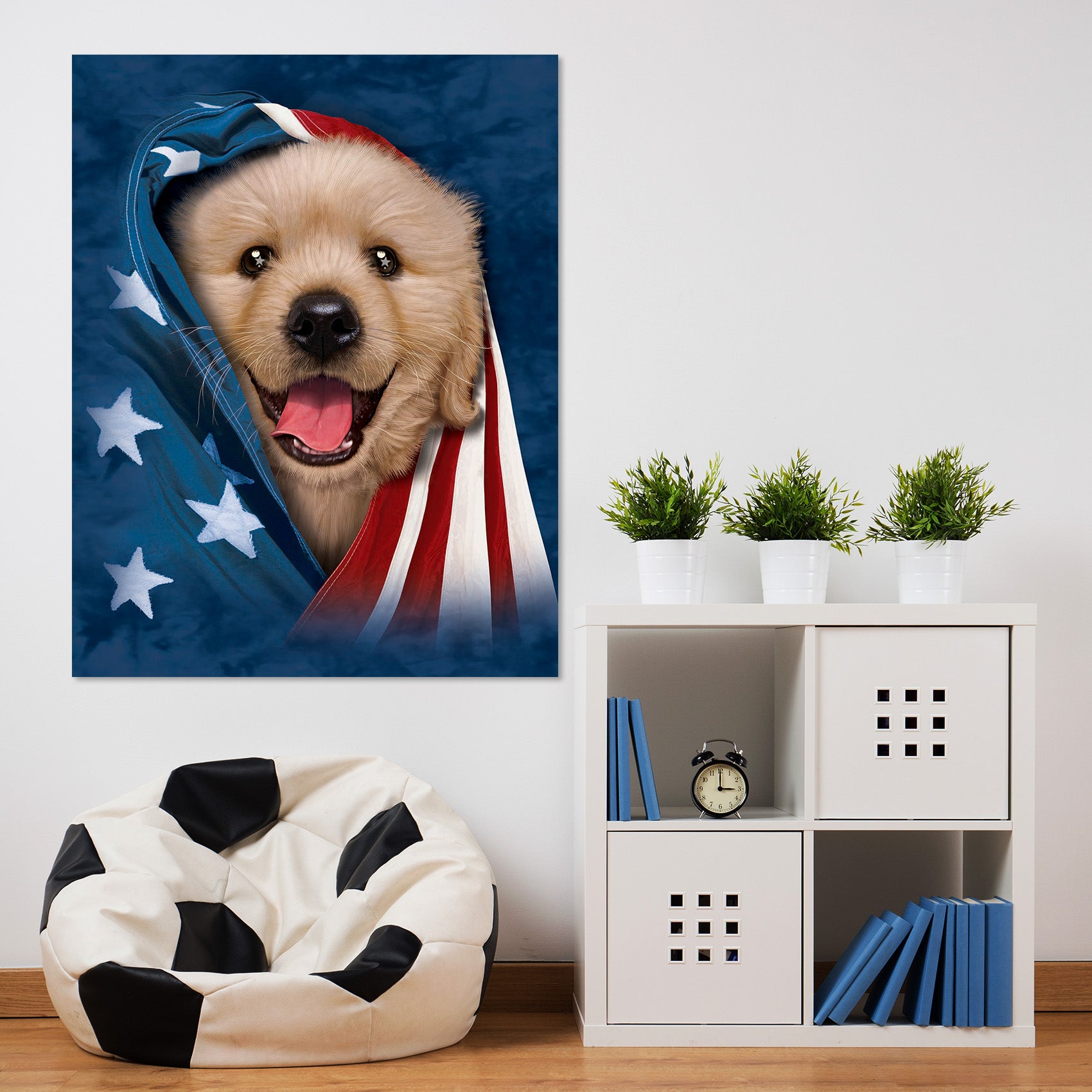 3D Cute Dog 001 Vincent Hie Wall Sticker